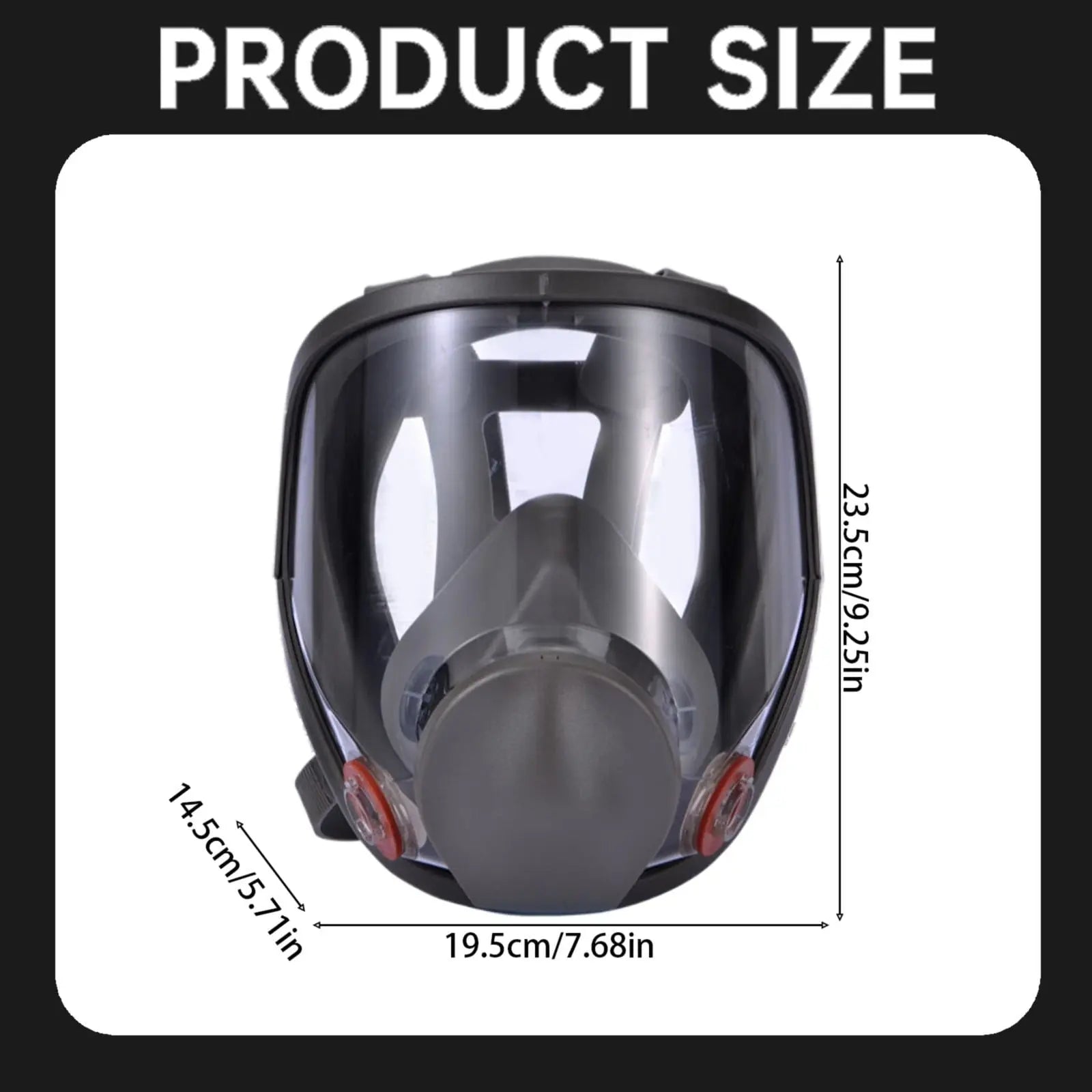 Large Field of View Dust Protection Gas Mask Jwdx Full Facepiece Reusable Respirator 6800 Niosh Large Lens Ansi High Impact Silicone Seal Four Point Harness Comfortable Fit Painting Dust L Brown Wholesale Hub