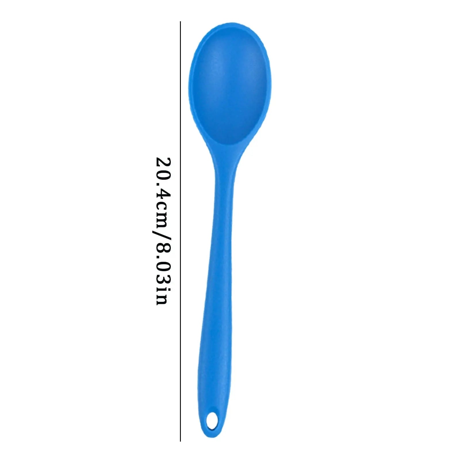 JWDX Tableware Clearance! Food Grade High Temperature Silicone Small Spoon Dense Mixing Spoon Auxiliary Food Spoon Students and Children Feeding Spoon Eating Spoon, Include 1*Spoon Green Wholesale Hub