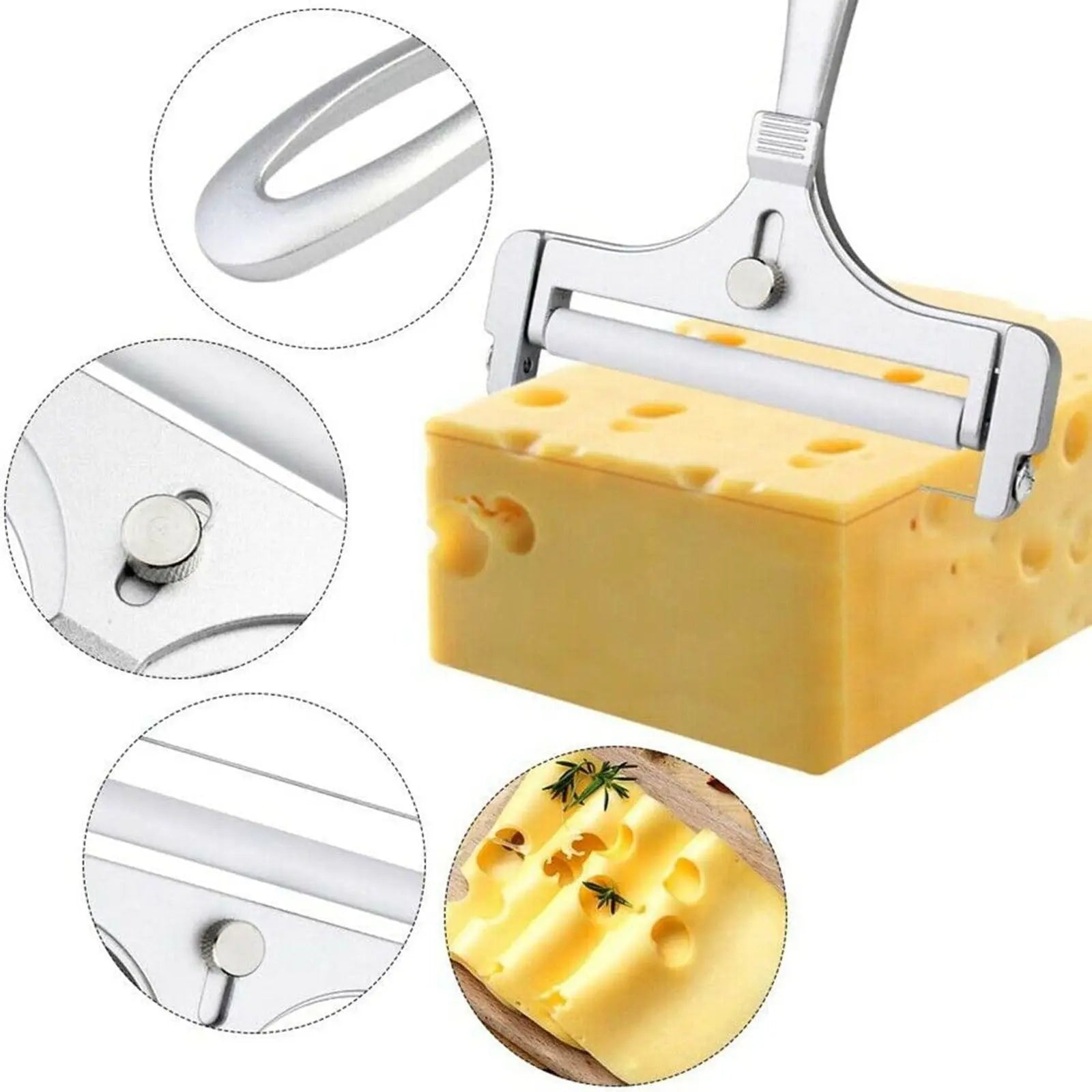 PLGEBR Home Decor Cutter Wire Stainless Steel Cheese Grater Peeler Cheese Slicers Kitchen Gadgets As Shown Wholesale Hub