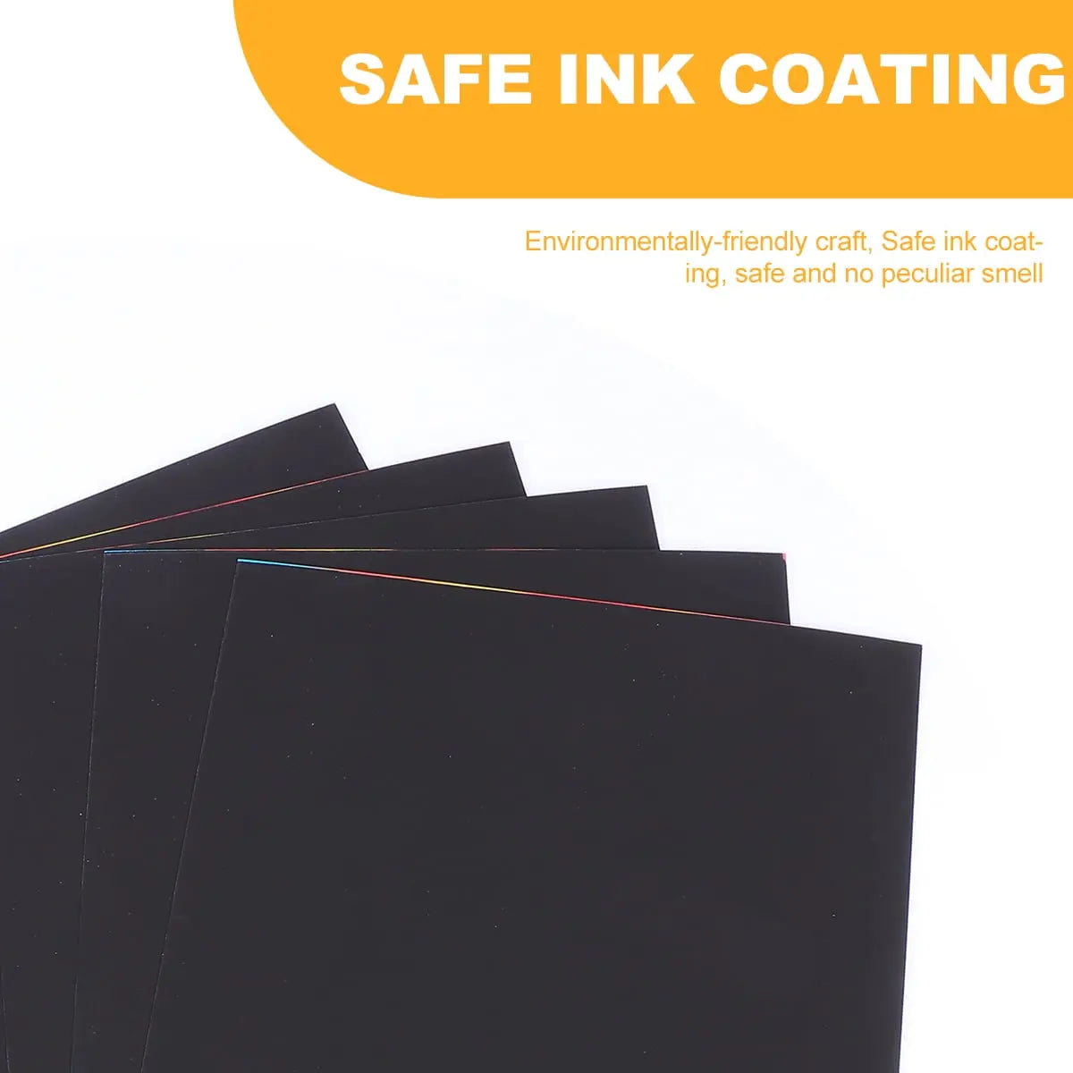 Ortofally 2 Pack of 10pcs Scratch Paper Scratching Drawing Paper Black Scratch Crafts Notes Boards Scratch Supplies 30X21cm Black Wholesale Hub