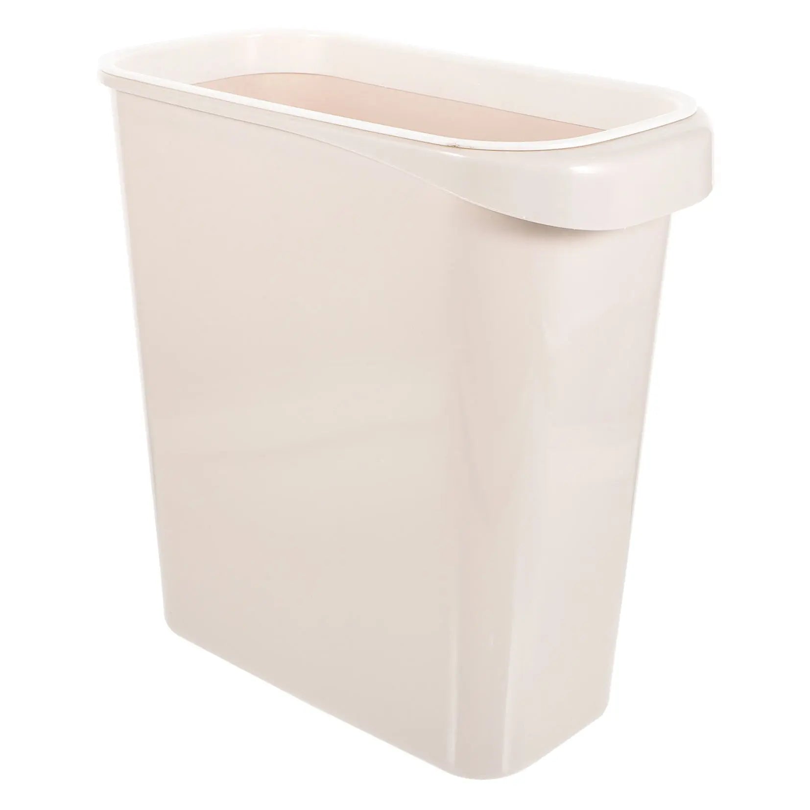 Worgeous White Plastic Trash Can for Home Use Made of Material Great for Small Spaces 13 x 8 0 inches Wholesale Hub