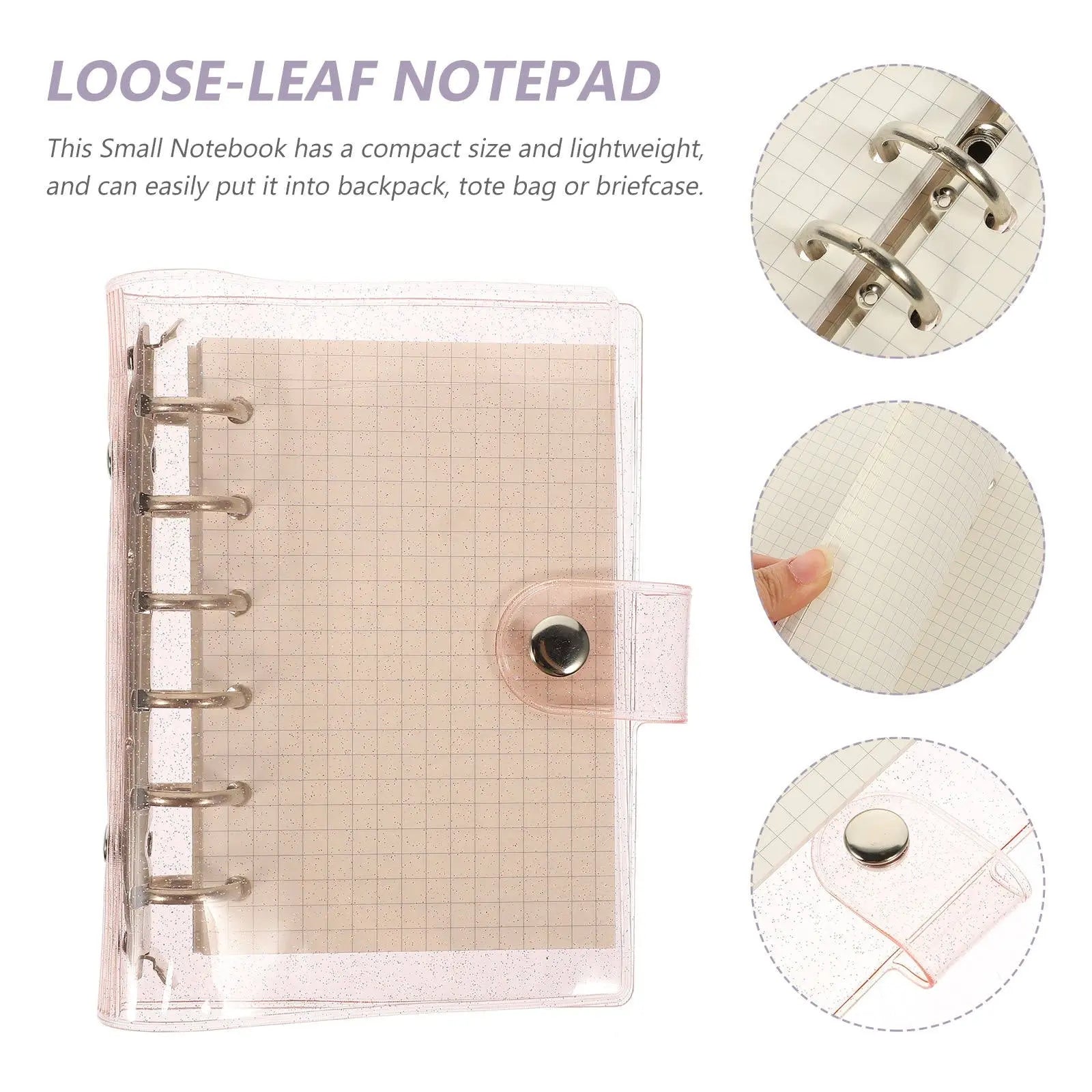 Worgeous Pink Small Notepad with PVC Material for Office Use Lightweight Compact Size 4.5 x 3 Inches Wholesale Hub
