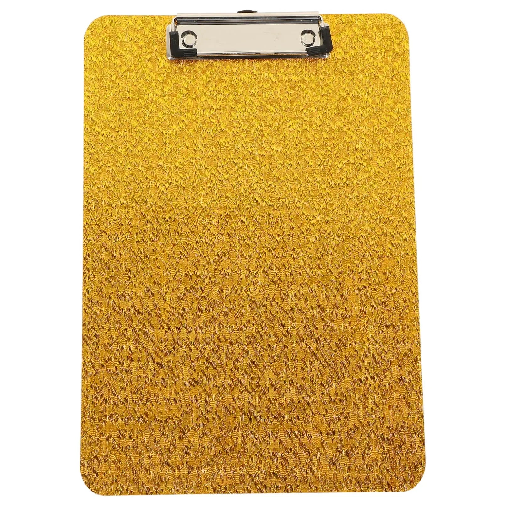 Worgeous Clipboard with Storage Small Writing Pad Student Office Golden Wholesale Hub