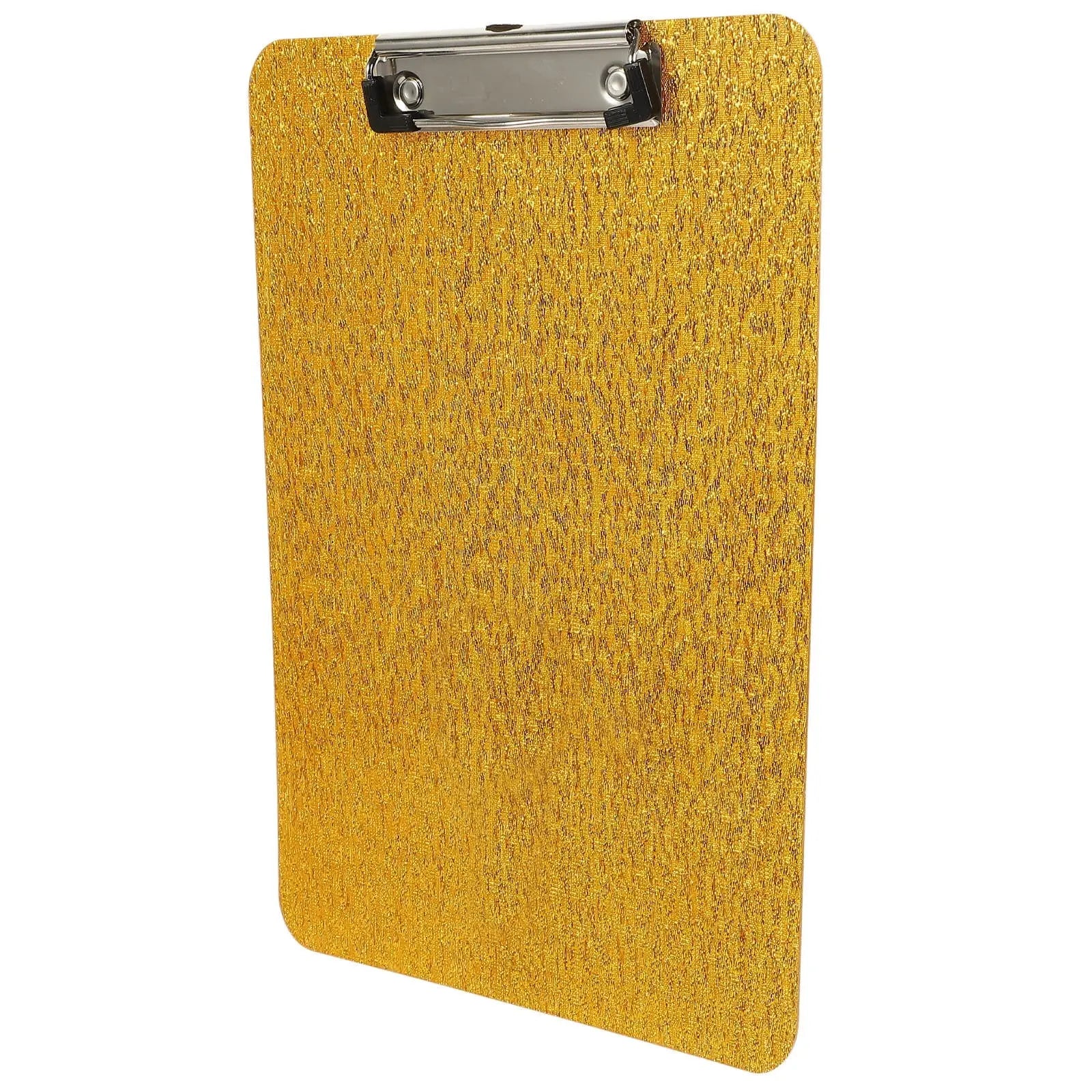 Worgeous Clipboard with Storage Small Writing Pad Student Office Golden Wholesale Hub