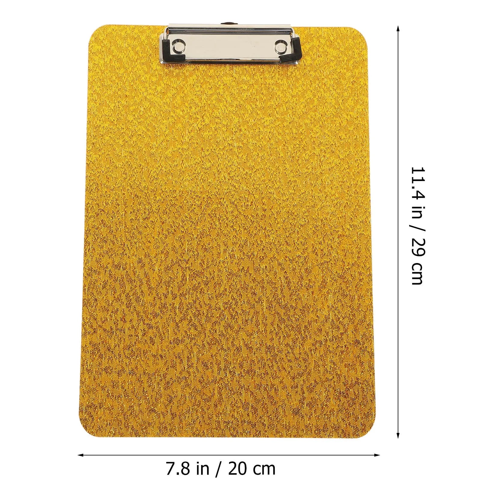 Worgeous Clipboard with Storage Small Writing Pad Student Office Golden Wholesale Hub