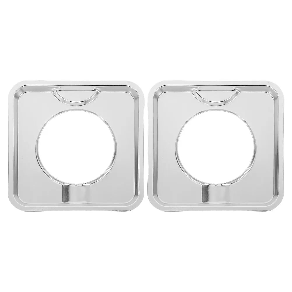 SWETRACE Heavy Duty Square Gas Range Pans 2Pcs Stainless Steel Drip Catching for Cookers Wholesale Hub