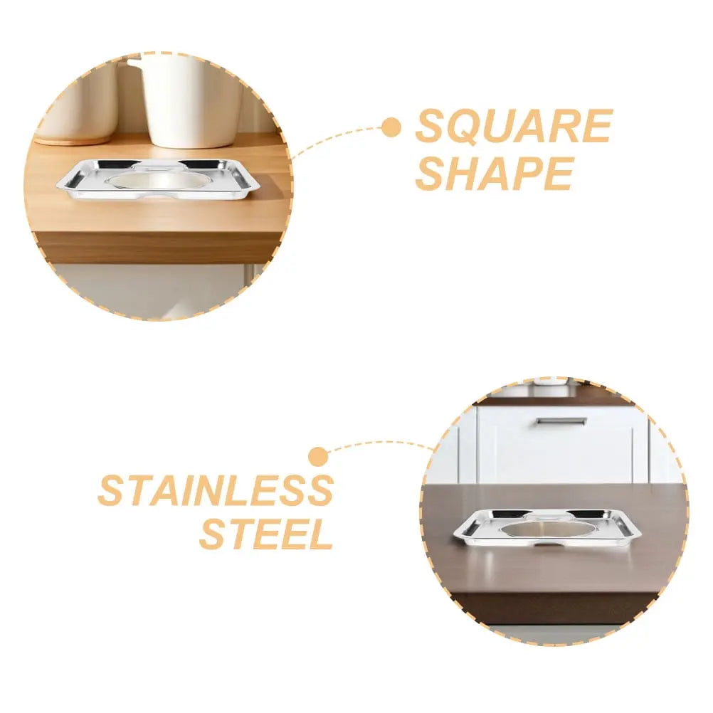 SWETRACE Heavy Duty Square Gas Range Pans 2Pcs Stainless Steel Drip Catching for Cookers Wholesale Hub