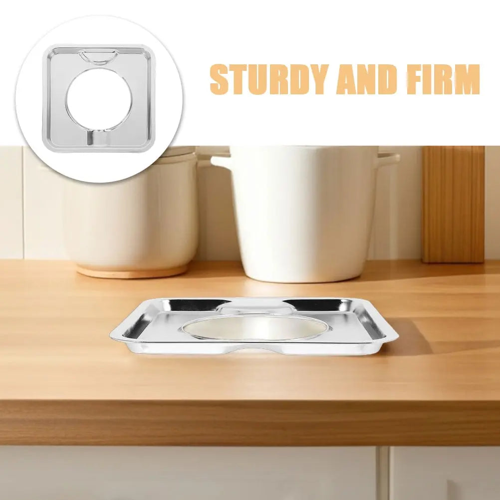 SWETRACE Heavy Duty Square Gas Range Pans 2Pcs Stainless Steel Drip Catching for Cookers Wholesale Hub