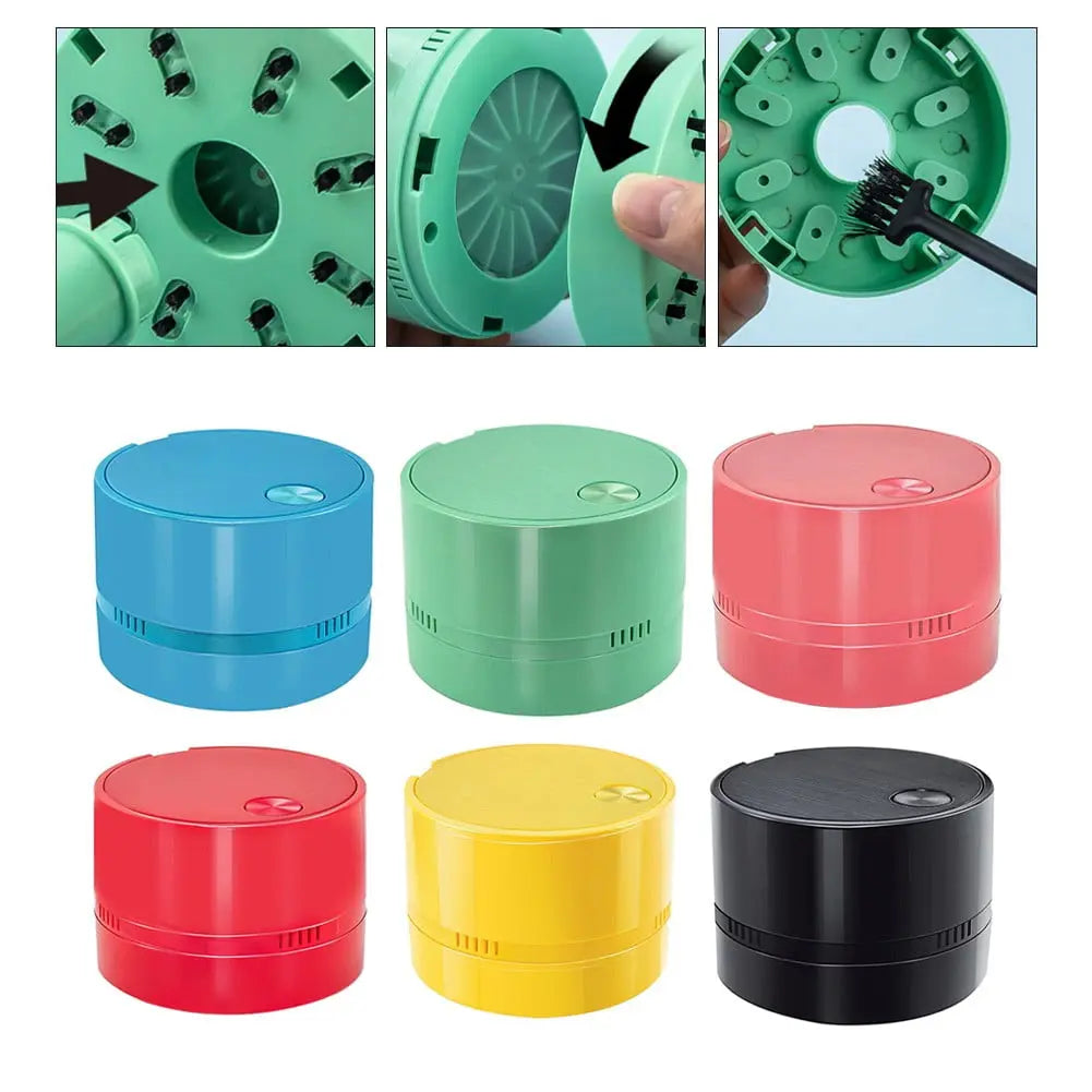 Handheld Desktop Vacuum Cleaner Student Home Portable Cordless Mini Vacuum Cleaner Without Battery Office Table Sweeper Desktop Black Wholesale Hub