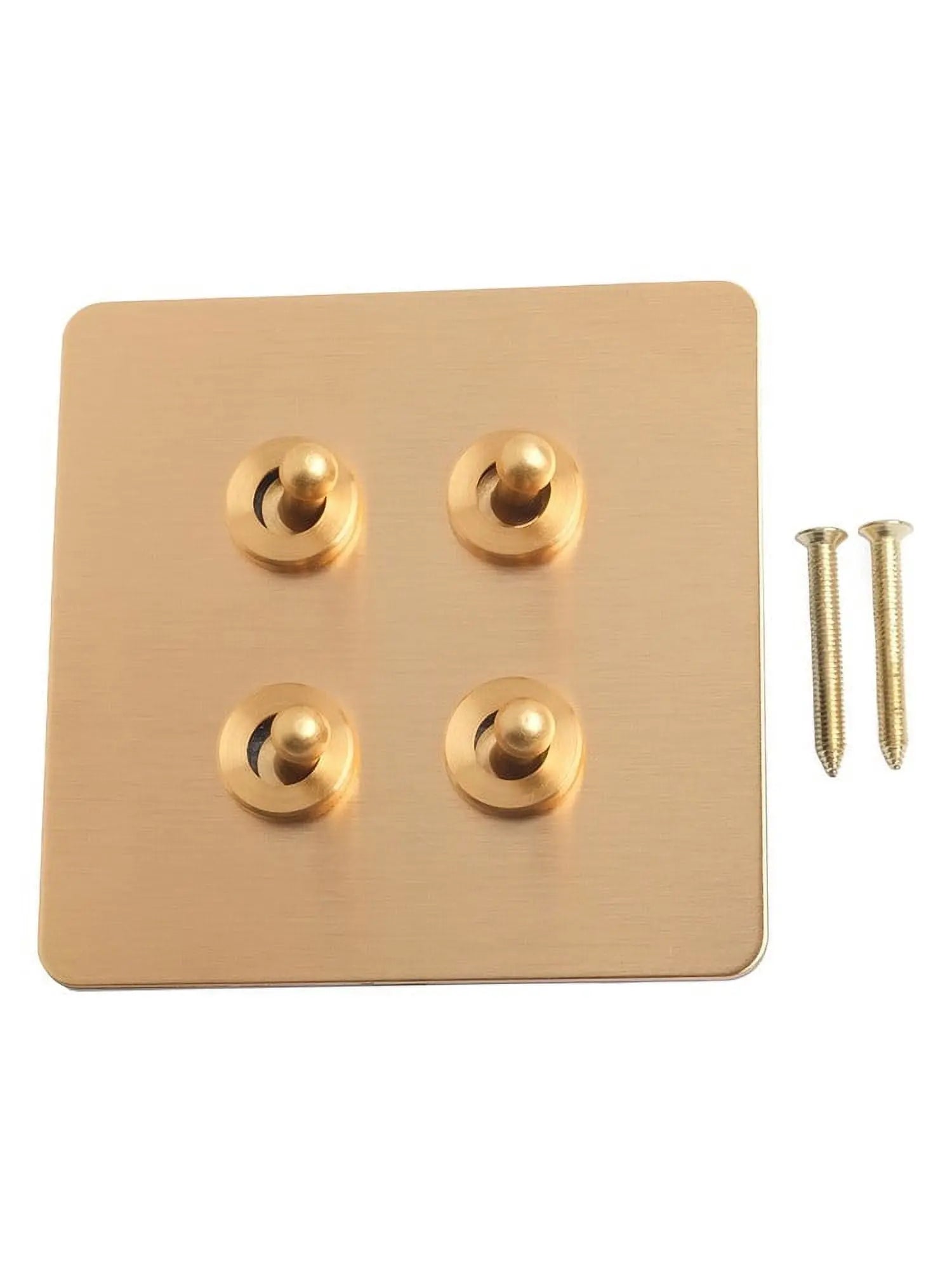 Toggle Light Rocker Switch 1/2 Way Retro Brass Plate Lever 86 Type Toggle Switch 1 Gang Smile Home 4 Gang Wholesale Hub