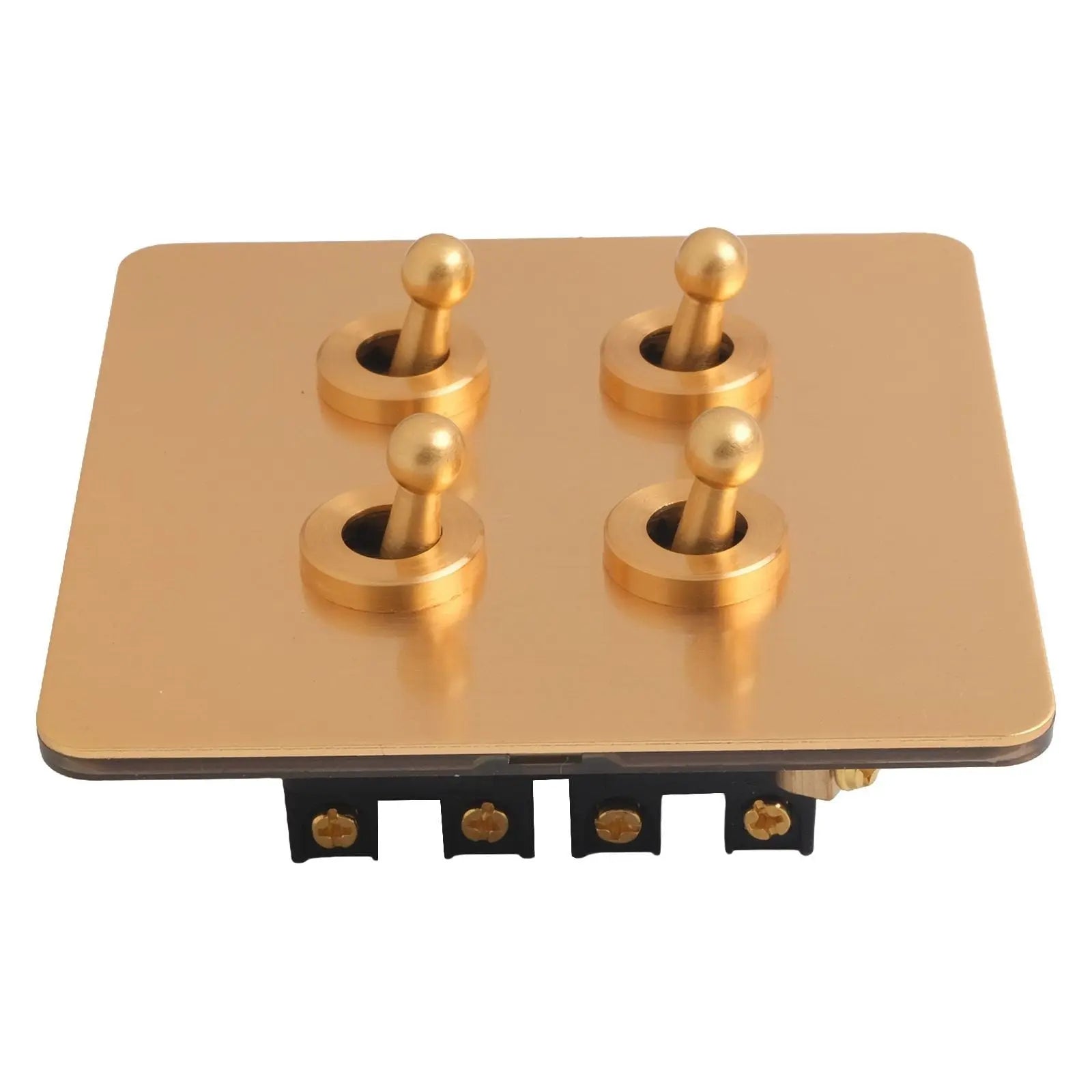 Toggle Light Rocker Switch 1/2 Way Retro Brass Plate Lever 86 Type Toggle Switch 1 Gang Smile Home 4 Gang Wholesale Hub