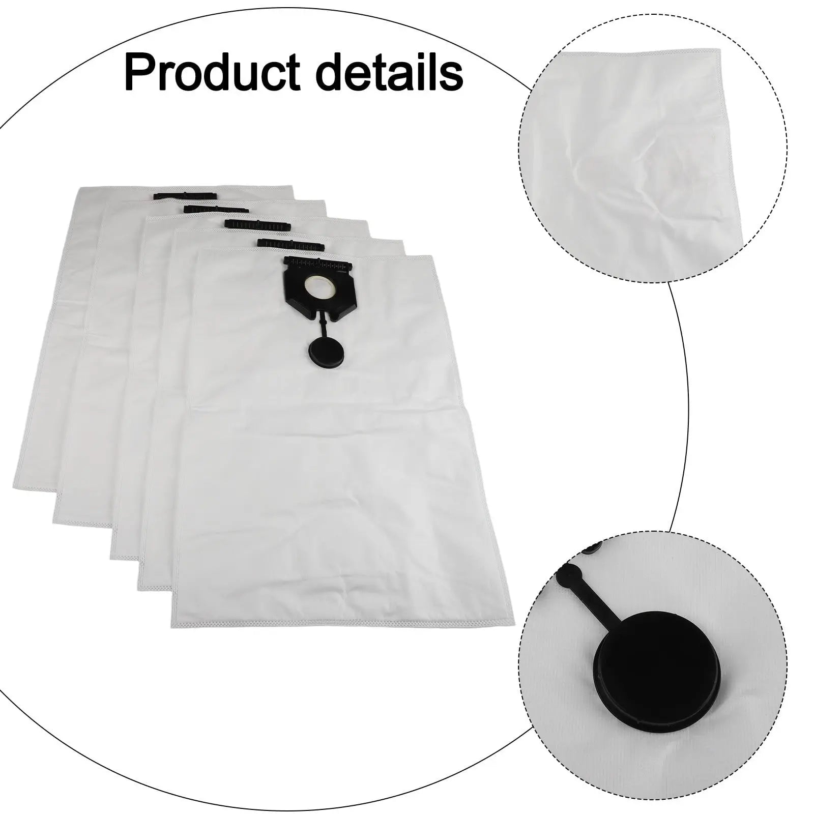 5PCS Vacuum Cleaner Bags Mproved Cleaning Efficiency Replacement For Karcher NT 40/1, NT 50/1 Tact 2.889-155.0 Vacuum Cleaner Wholesale Hub