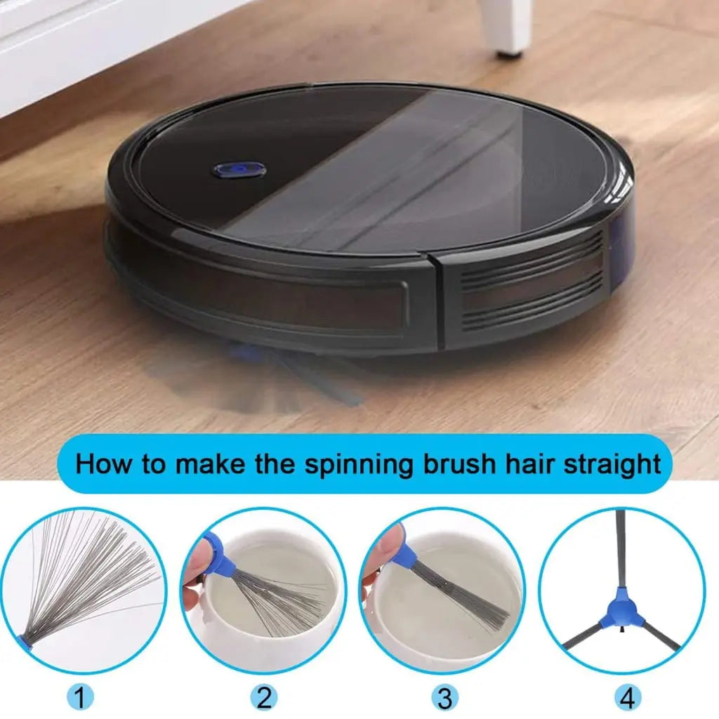 BQBQERT 10 Pack Replacement Side Brushes Tool Easy Installation Sweeper Part Suitable for 11S 30C Robot Vacuum Wholesale Hub