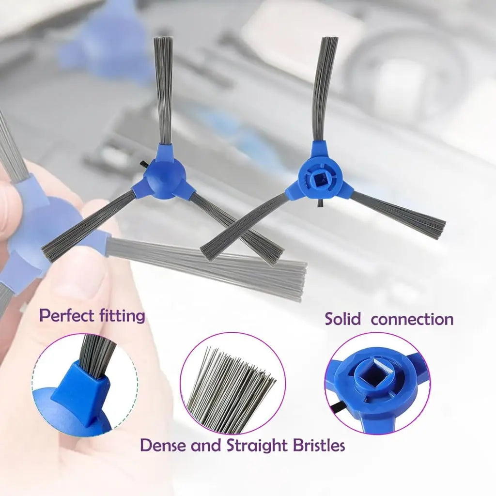 BQBQERT 10 Pack Replacement Side Brushes Tool Easy Installation Sweeper Part Suitable for 11S 30C Robot Vacuum Wholesale Hub