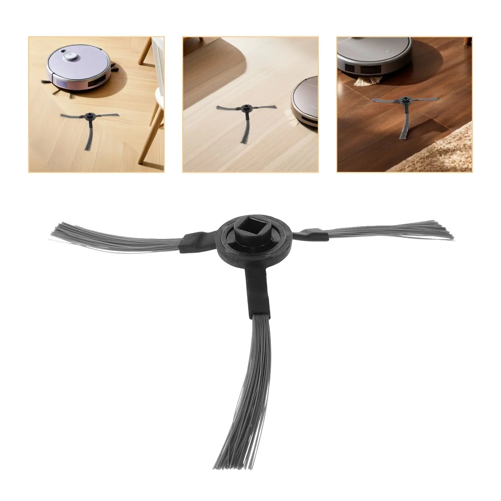 LOLIPPYY 3Pairs Side Brush Replacement Parts for Robot Vacuum Cleaner Compatible with Sweeper Models Wholesale Hub
