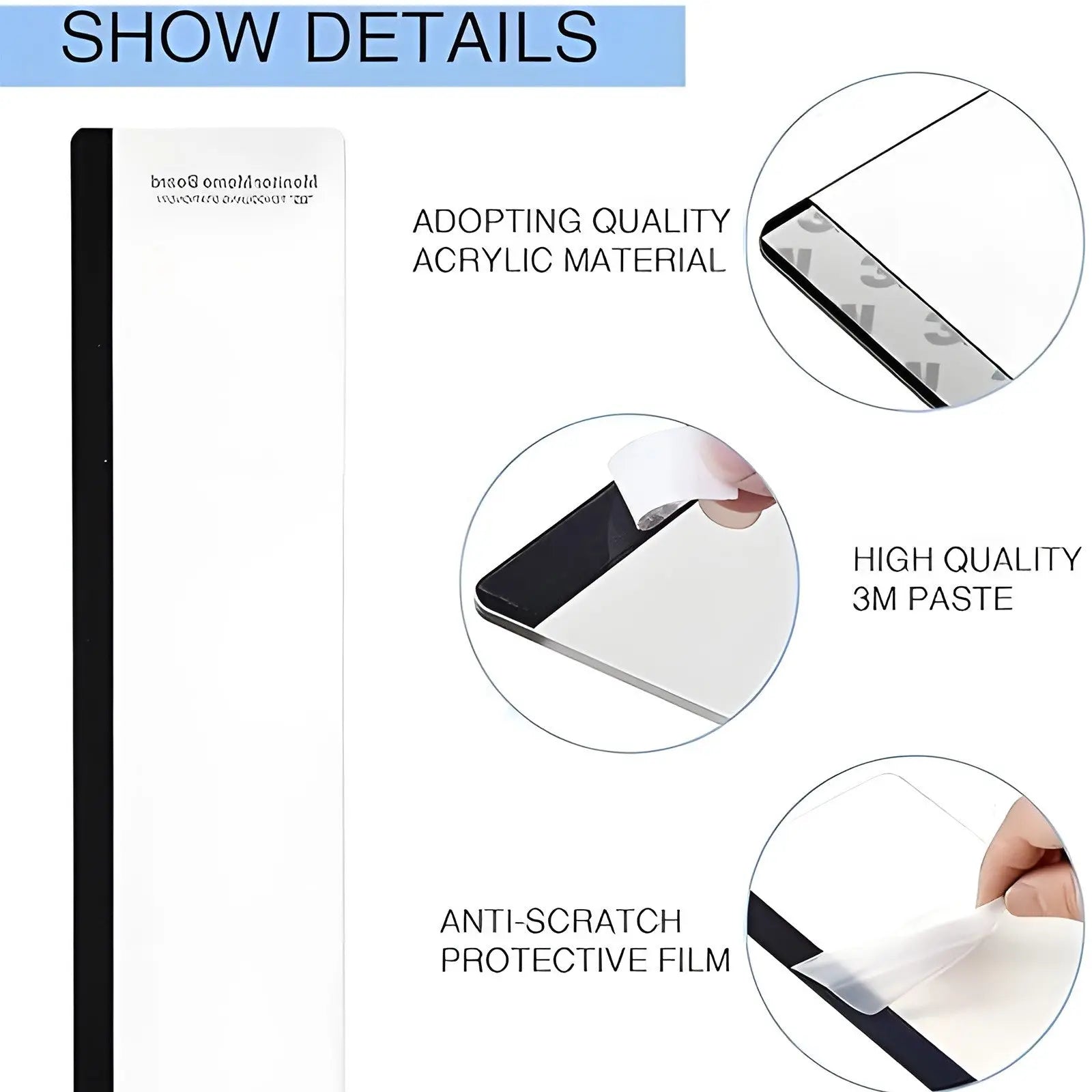Office Desk Accessories Monitor Memo Board Computer Message Board Office Supplies for Women Men Computer Sticky Note Holder Home Office Accessories Desktop Message Office Decor Clear Wholesale Hub
