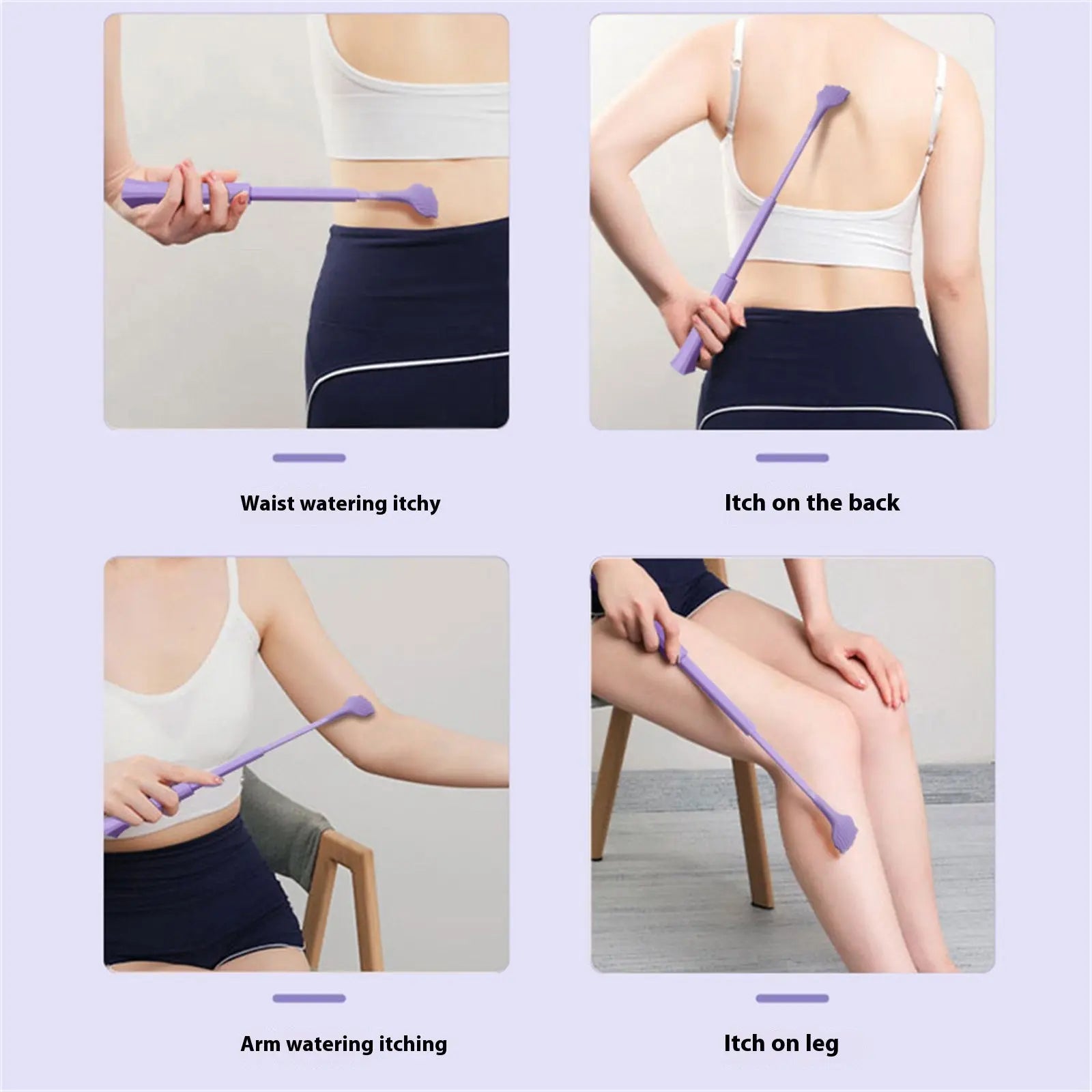 Portable Extendable Telescopic Back Scratchers Cat Claw, Do Not Want People Itching and Scratching, Multifunctional Scratching and Itching Artifact, Scratch Back Telescopic Purple Wholesale Hub