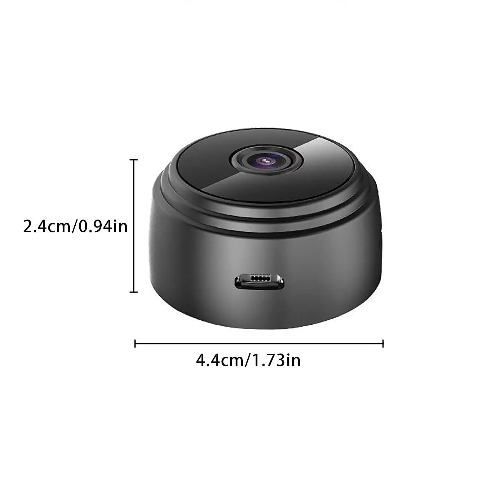 Night Vision Mini Wireless Tiny Home Camera,WiFi Security Camera with 360° Adjust Snake Tube, Smallest 1080P HD Home Indoor Outdoor Cameras Room Dog Pet Camera Black Wholesale Hub