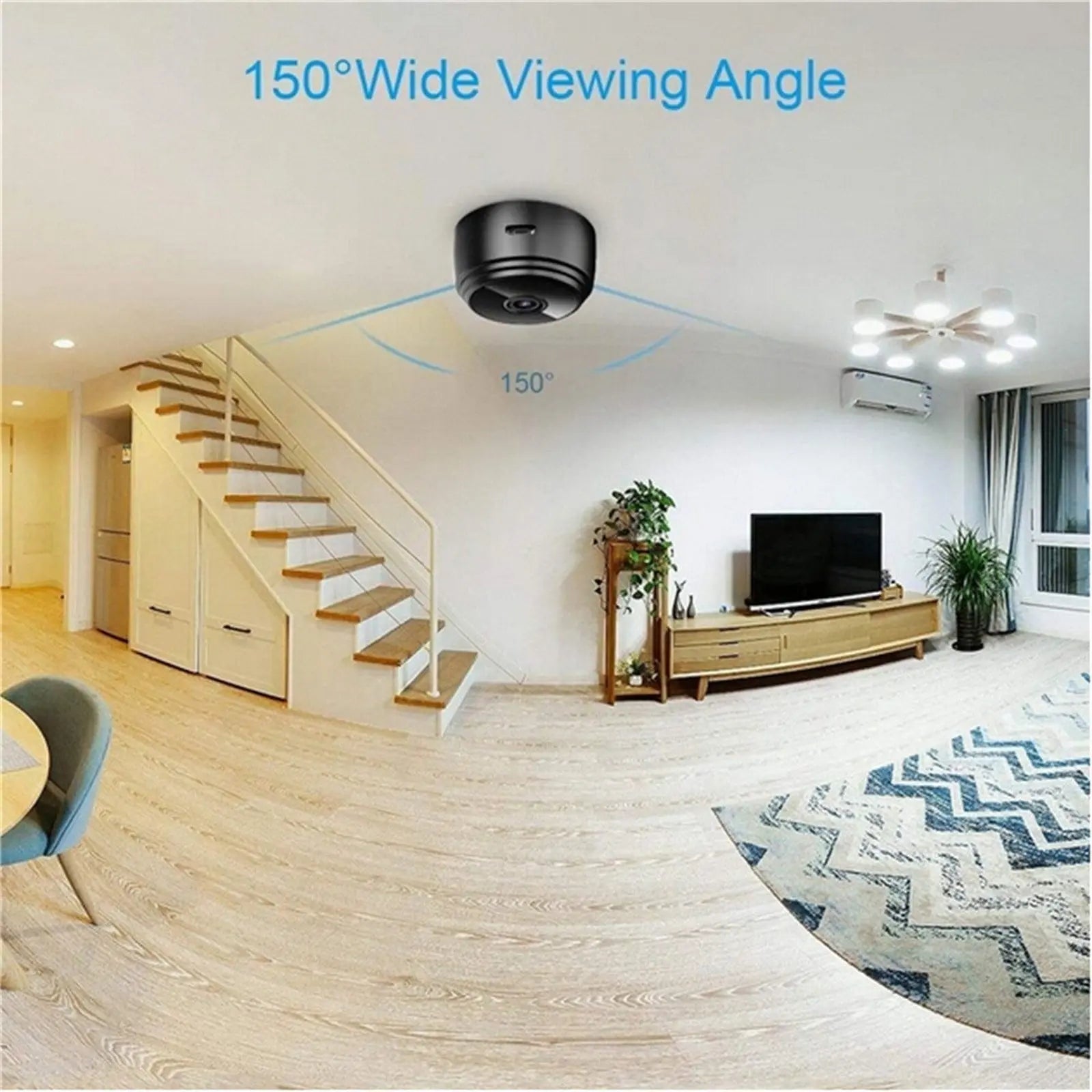 Night Vision Mini Wireless Tiny Home Camera,WiFi Security Camera with 360° Adjust Snake Tube, Smallest 1080P HD Home Indoor Outdoor Cameras Room Dog Pet Camera Black Wholesale Hub