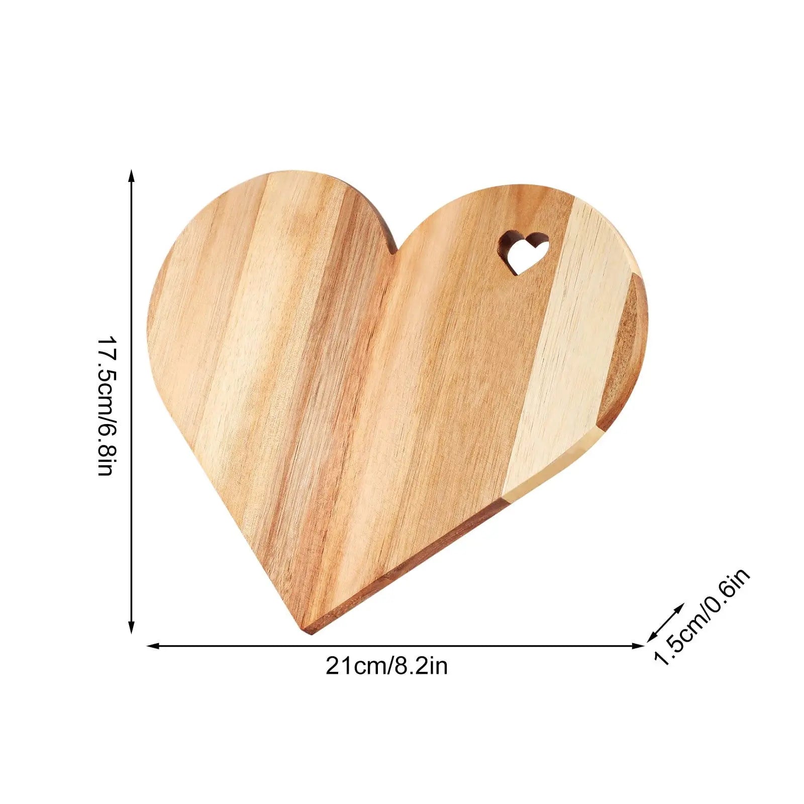 Heart Shaped Cutting Board Gifts for Wife Women Friend for Birthday,Acacia Wood Bread Board Cheese Serving Platter Serving Charcuterie for Meat Cheese and Vegetables for Women Lover Wholesale Hub