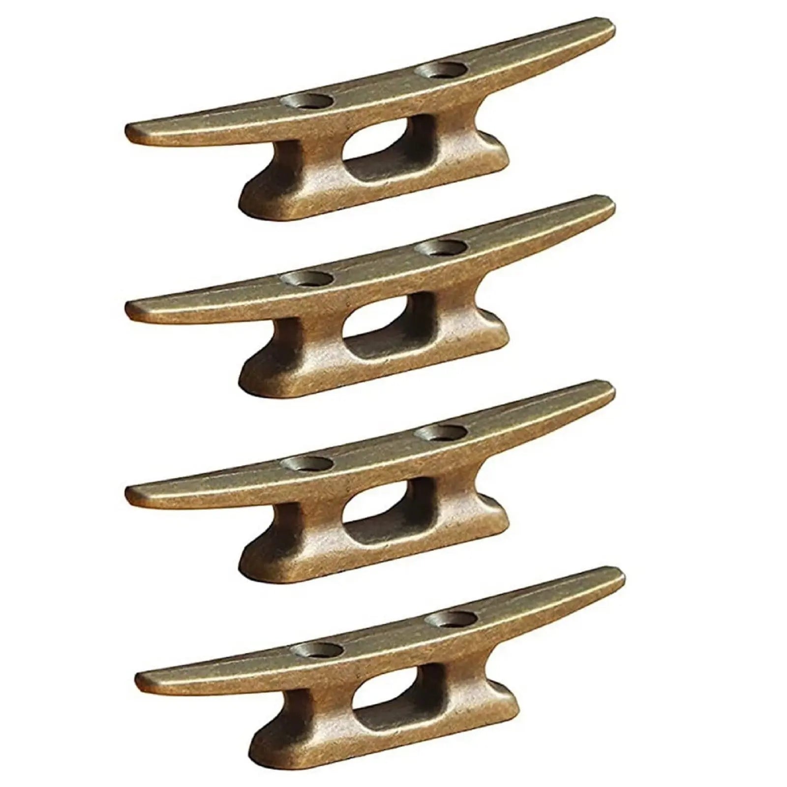 Boat Dock Cleats Rope Cleat Marine Cleats Iron Boat Cleats with Hardware ldeal for Deck,Nautical Decor,Cleats for Boat Dock,Boat Tie Down Cleats 4 PCS, 2x4x0.7 2" x 4" x 0.7" Bronze Wholesale Hub