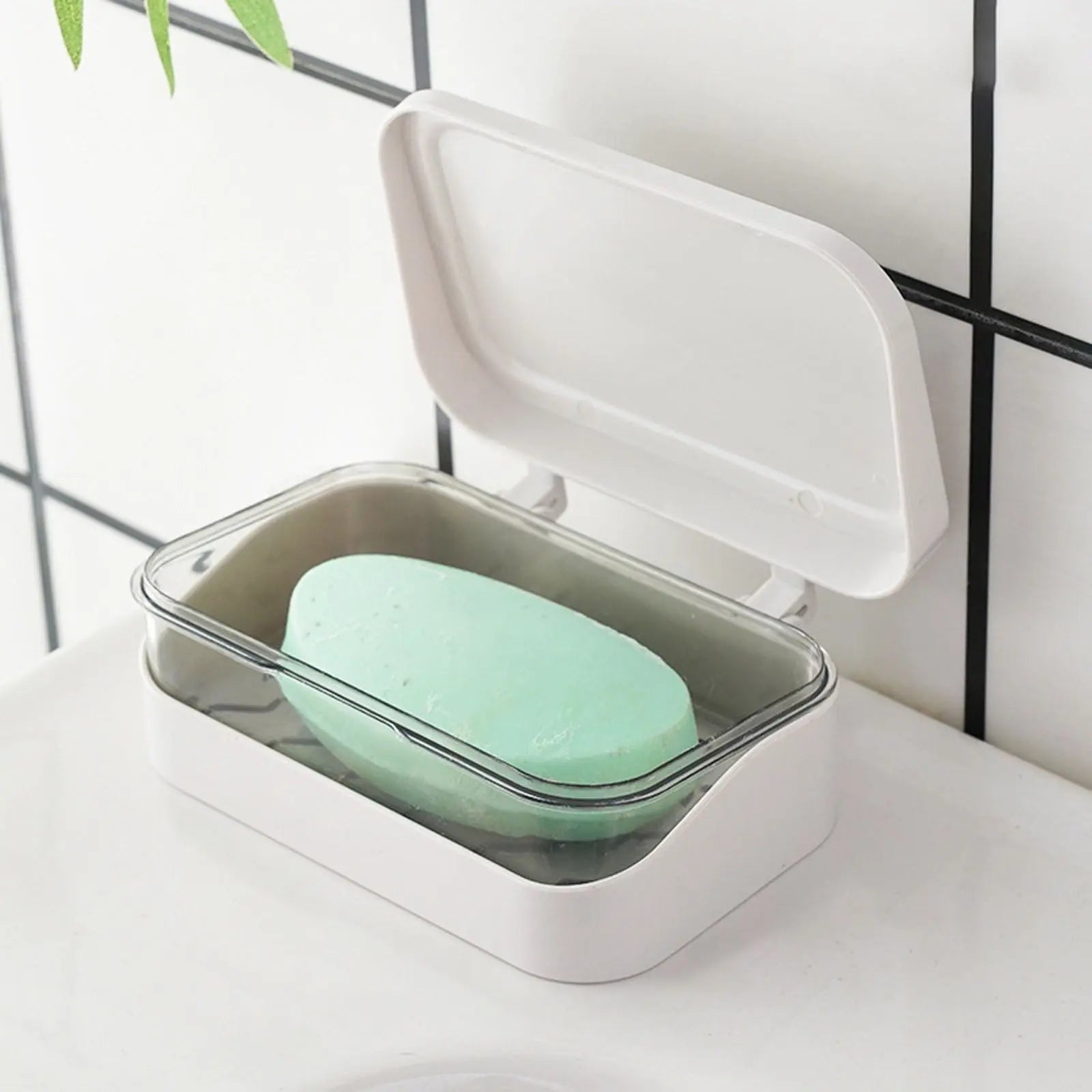 Bar Soap Holder Dish 1 Pack for Shower, Travel Soap Case with Lid for Gym, Camping Essentials, Travel Size Toiletries, Portable, Leakproof 4.72" x 3.14" x 1.77" Pink/1 Pcs Wholesale Hub