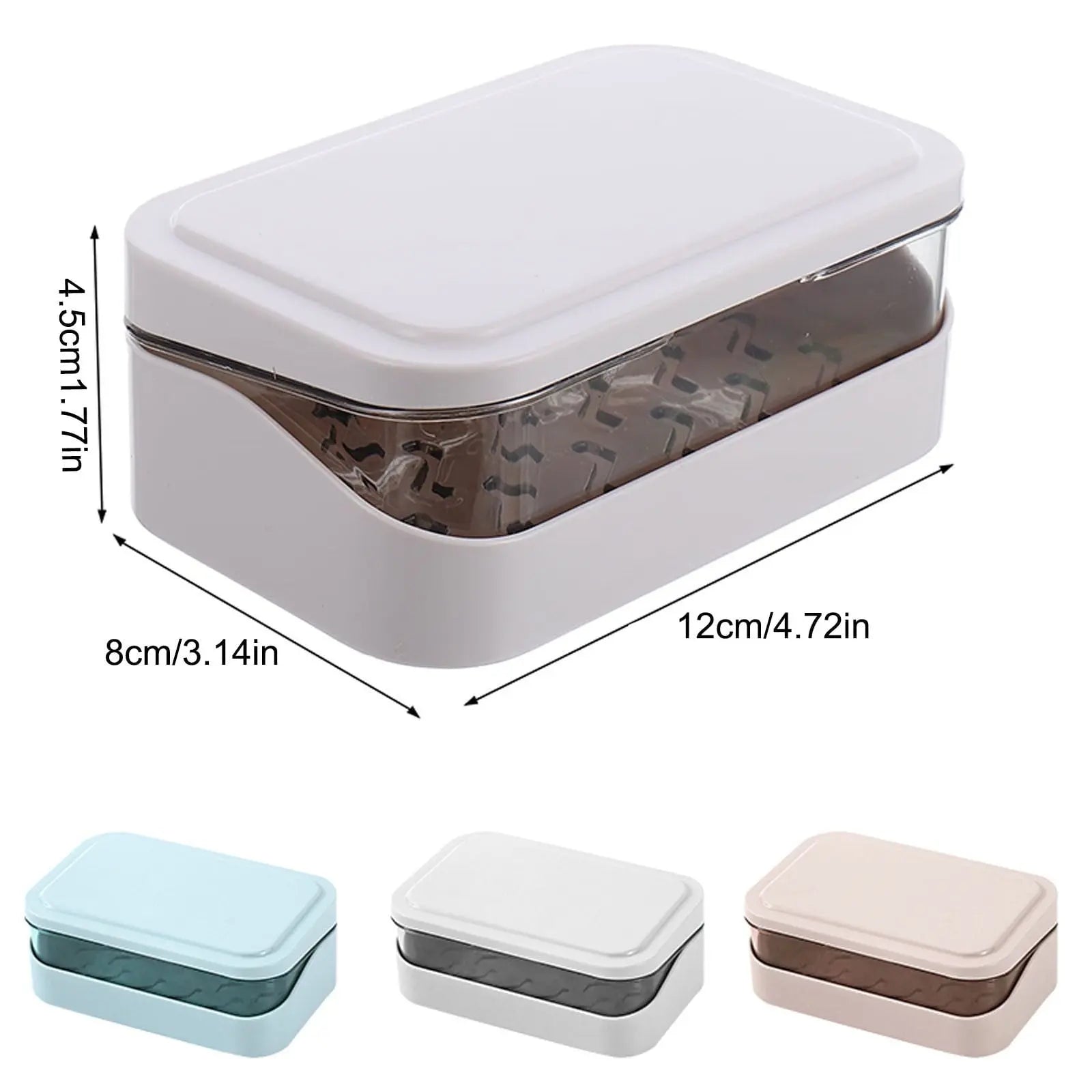 Bar Soap Holder Dish 1 Pack for Shower, Travel Soap Case with Lid for Gym, Camping Essentials, Travel Size Toiletries, Portable, Leakproof 4.72" x 3.14" x 1.77" Pink/1 Pcs Wholesale Hub