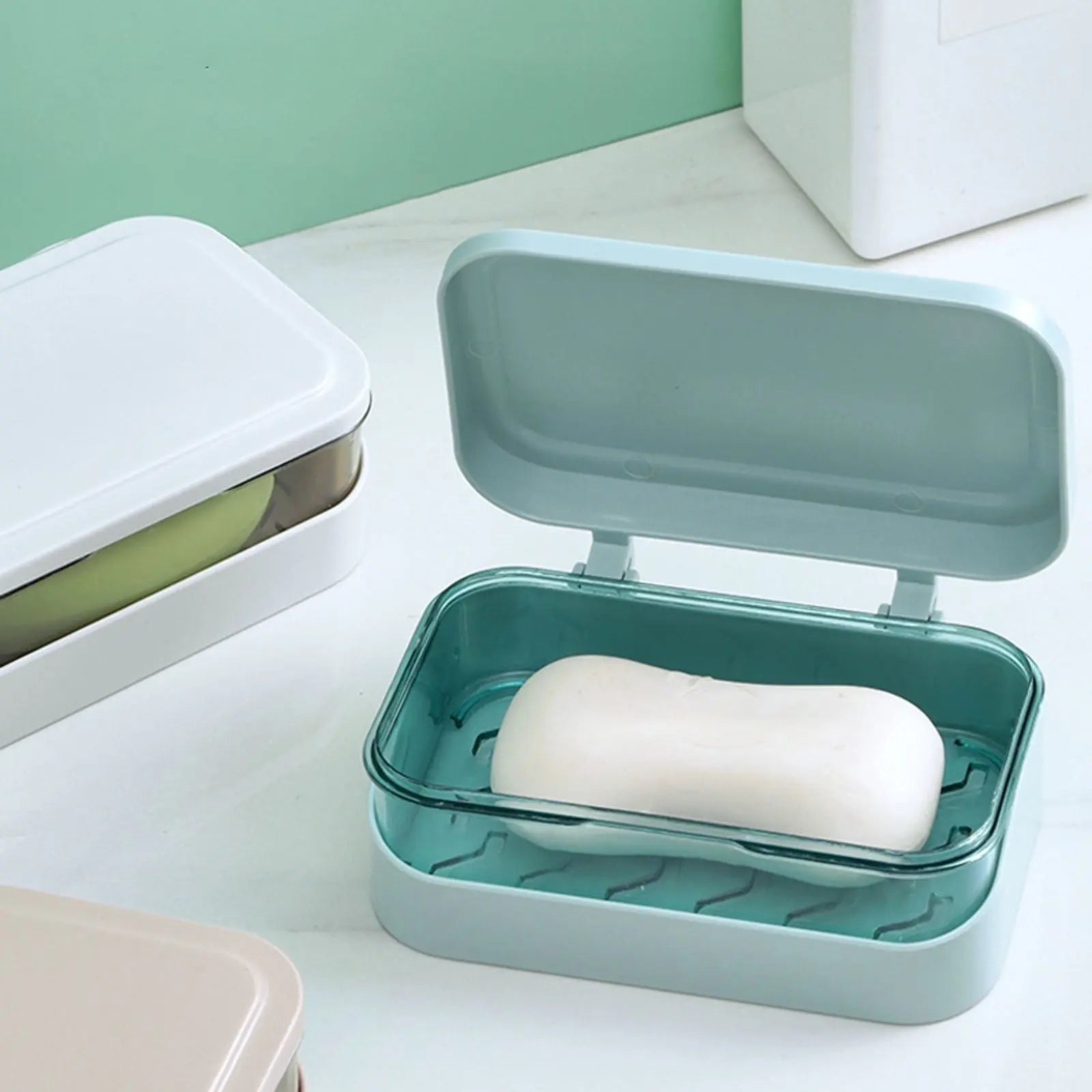 Bar Soap Holder Dish 1 Pack for Shower, Travel Soap Case with Lid for Gym, Camping Essentials, Travel Size Toiletries, Portable, Leakproof 4.72" x 3.14" x 1.77" Pink/1 Pcs Wholesale Hub