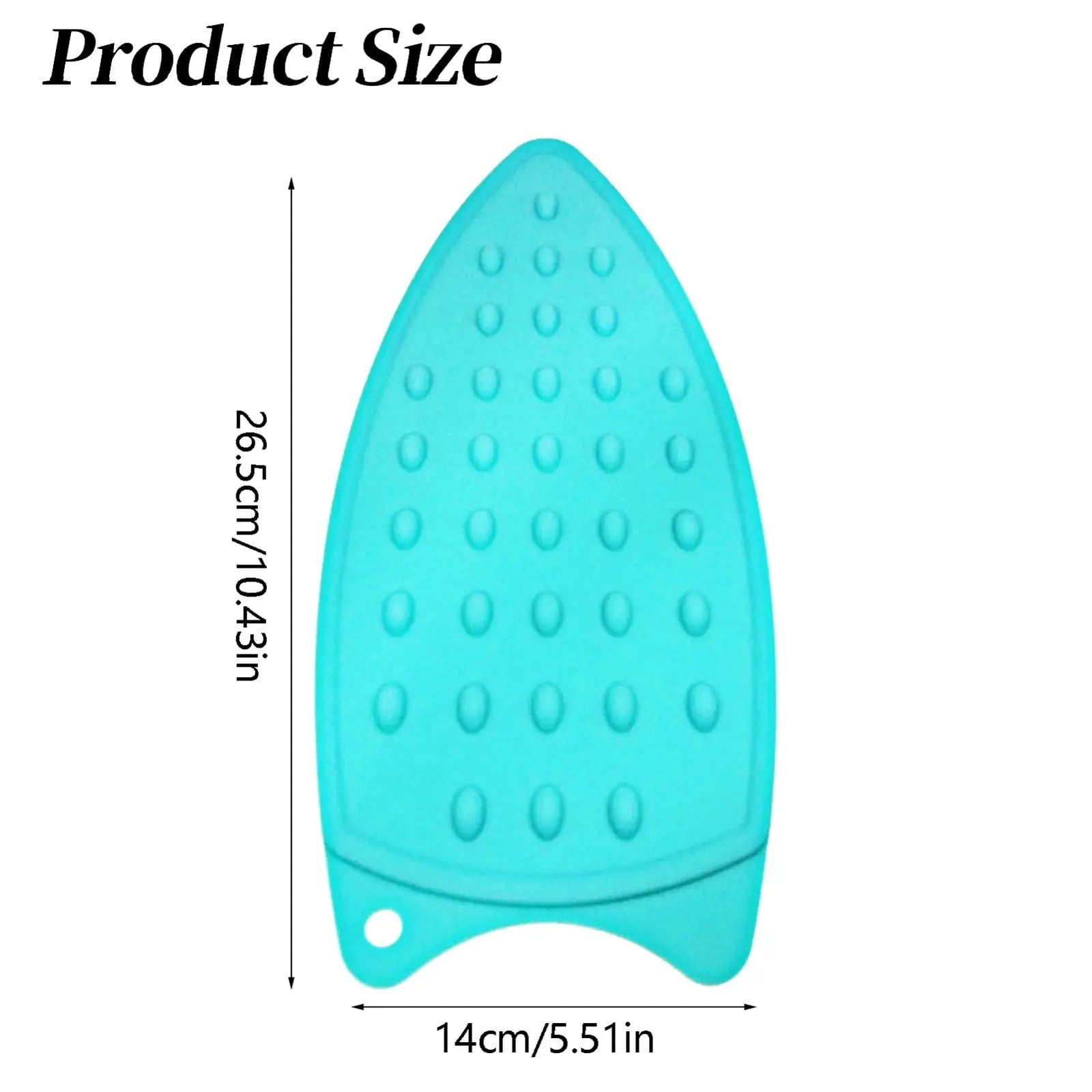 Silicone Anti-Slip Iron Rest Pad for Ironing Board, Heavy Duty Iron Rest Plate, Hot Heat Resistant Steam Compact Mat (Sky Blue/1 Pack) 5.51x10.43 5.51" x 10.43" Sky Blue/1 Pack Wholesale Hub