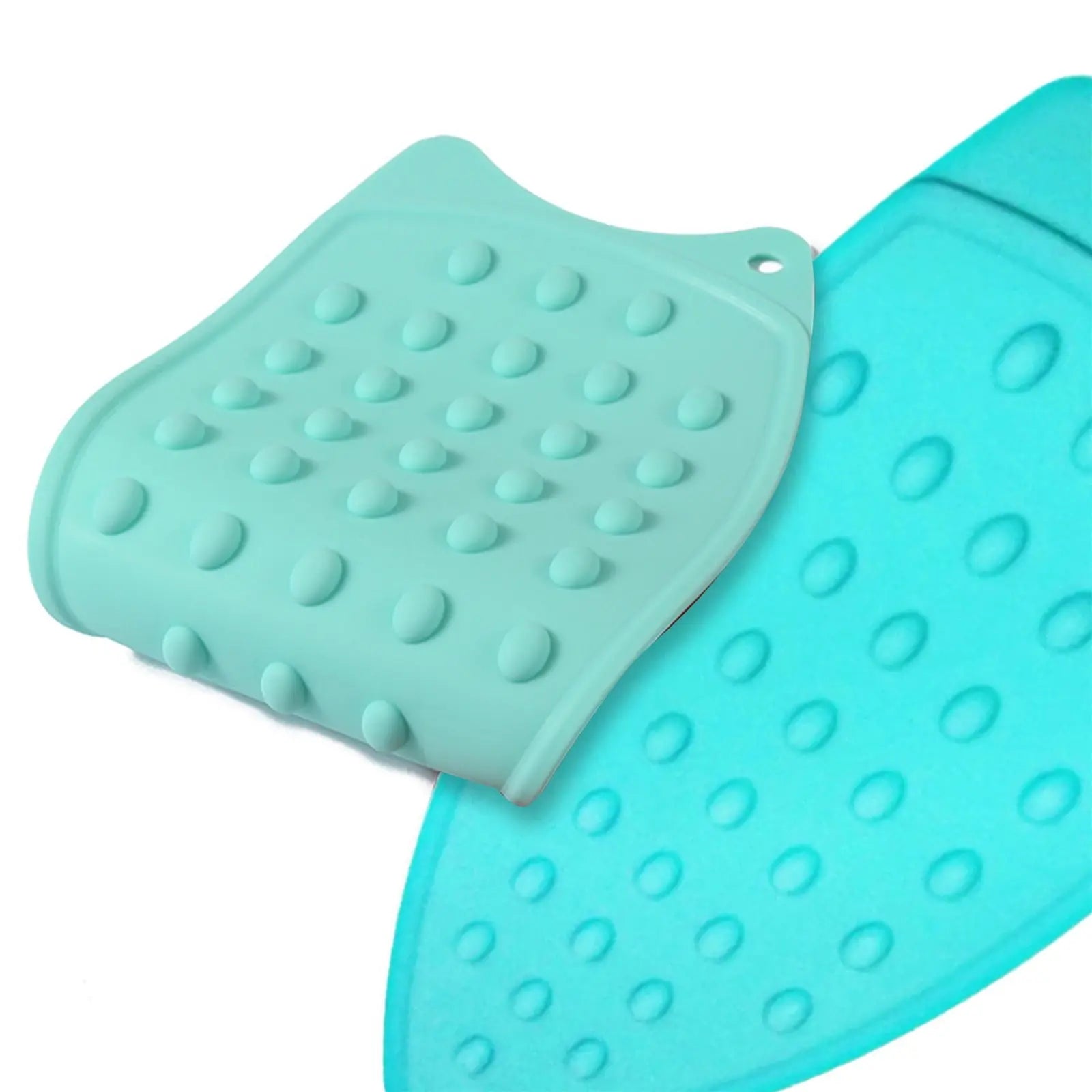 Silicone Anti-Slip Iron Rest Pad for Ironing Board, Heavy Duty Iron Rest Plate, Hot Heat Resistant Steam Compact Mat (Sky Blue/1 Pack) 5.51x10.43 5.51" x 10.43" Sky Blue/1 Pack Wholesale Hub