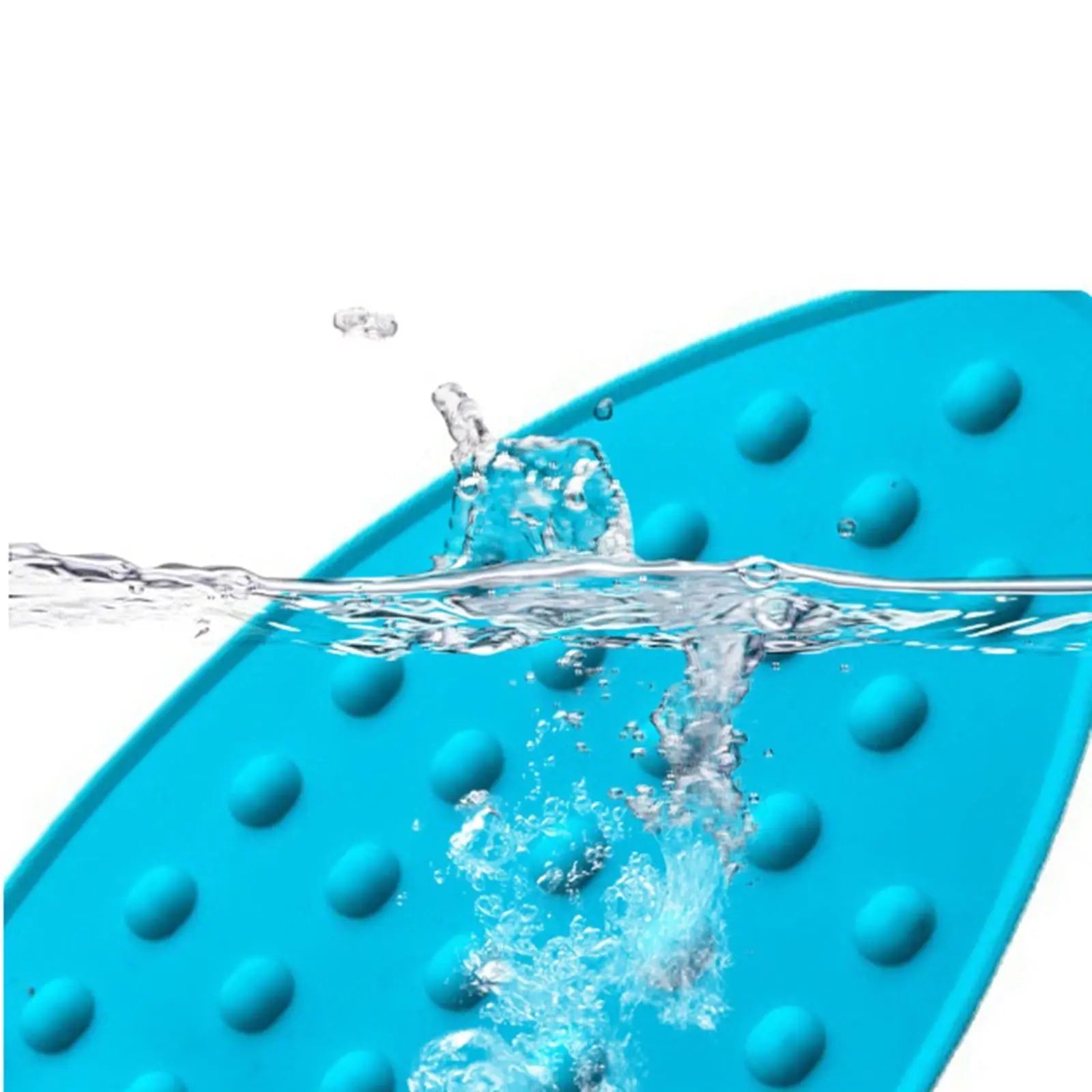 Silicone Anti-Slip Iron Rest Pad for Ironing Board, Heavy Duty Iron Rest Plate, Hot Heat Resistant Steam Compact Mat (Sky Blue/1 Pack) 5.51x10.43 5.51" x 10.43" Sky Blue/1 Pack Wholesale Hub