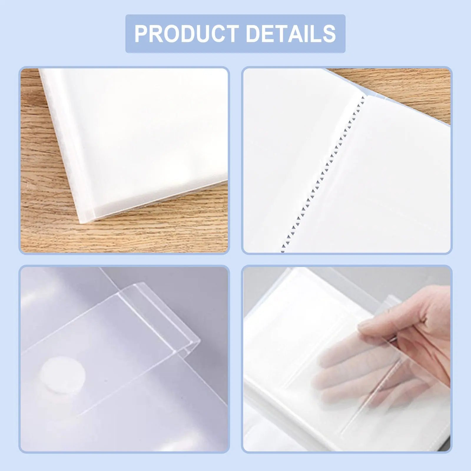 1 Pcs PP Professional Business Card Holder Organizer Book,Portable Business Card Binder- 120 Card Capacity Premium PP Folder with hard Cover, Name Card Credit Cards Binder for Men/Women(cat) Clear Wholesale Hub