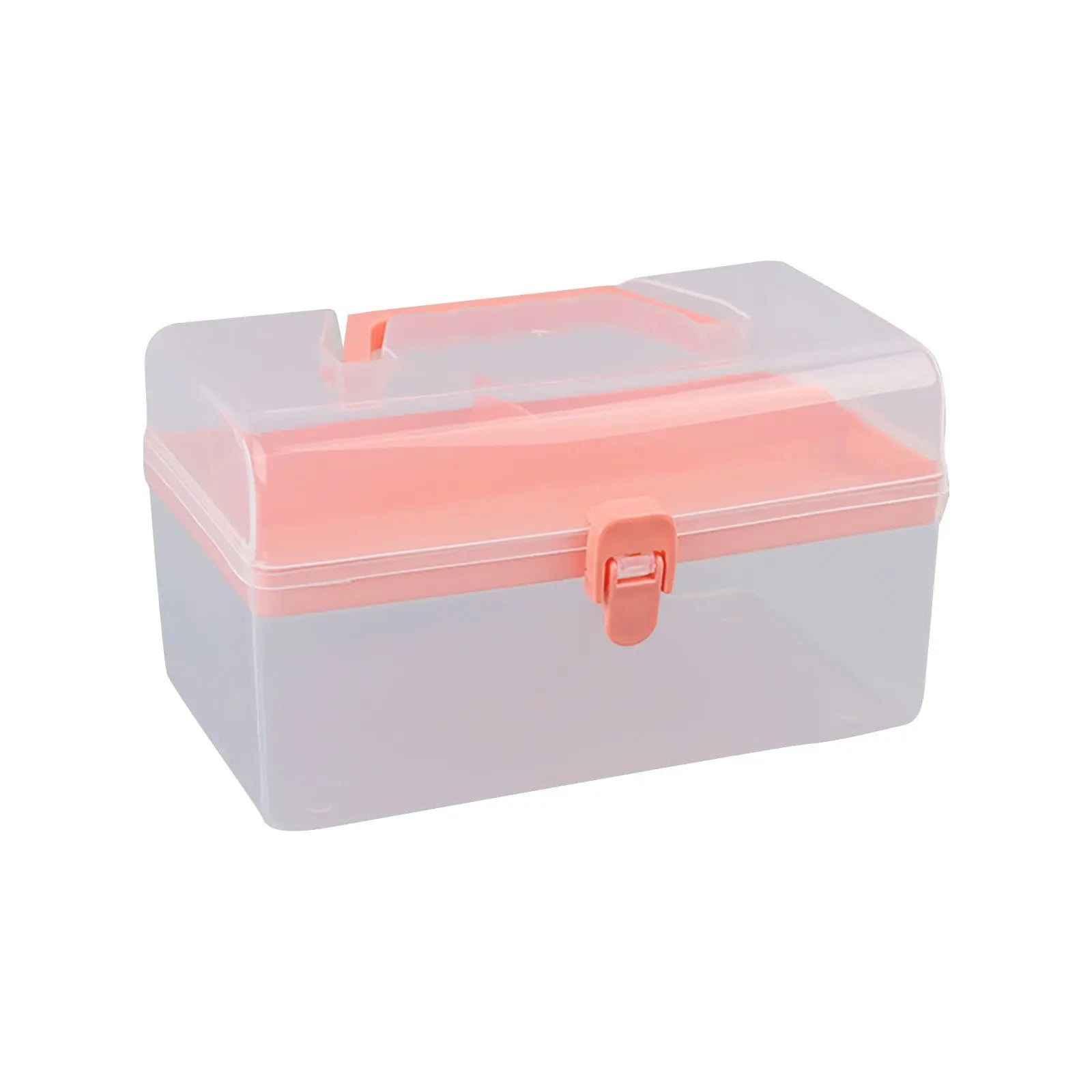Home Box and Travel Storage Box, Plastic Kit Case Container Empty, Box with Lock Lid & Handle, Emergency Organizer for Family and Traveling, 9.1x4.7x3.7 8.54" x 4.84" x 5.0" Grey Wholesale Hub