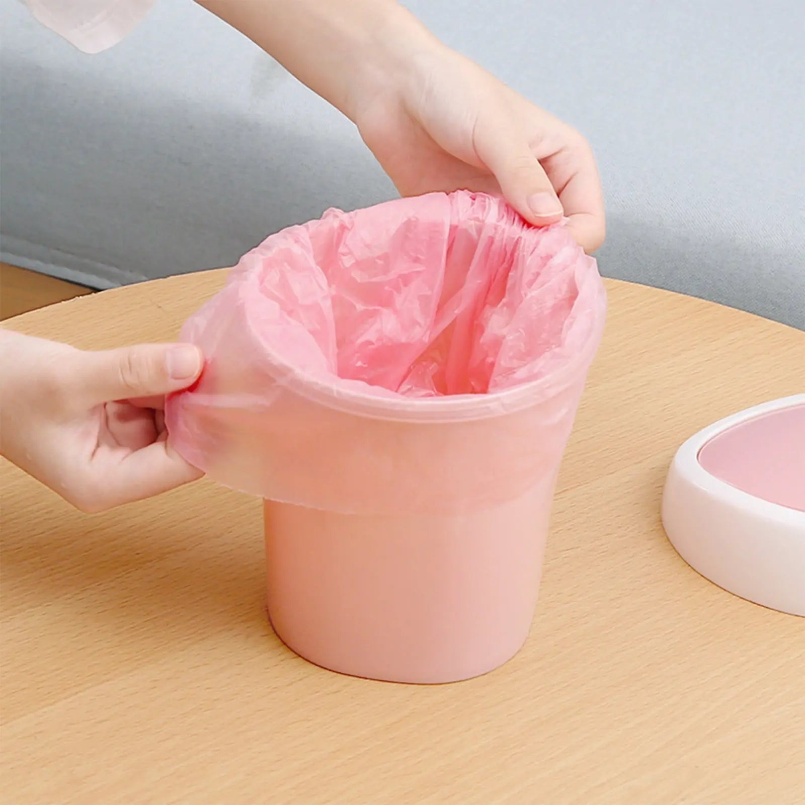 Mini Desk Trash Can with Swing Lid,Tiny Countertop Garbage Bin Portable Waste Basket for Desktop Home Office&Desktop Garbage Can Trash Waste Bin Basket Dustbin Container Home Car for Green Wholesale Hub