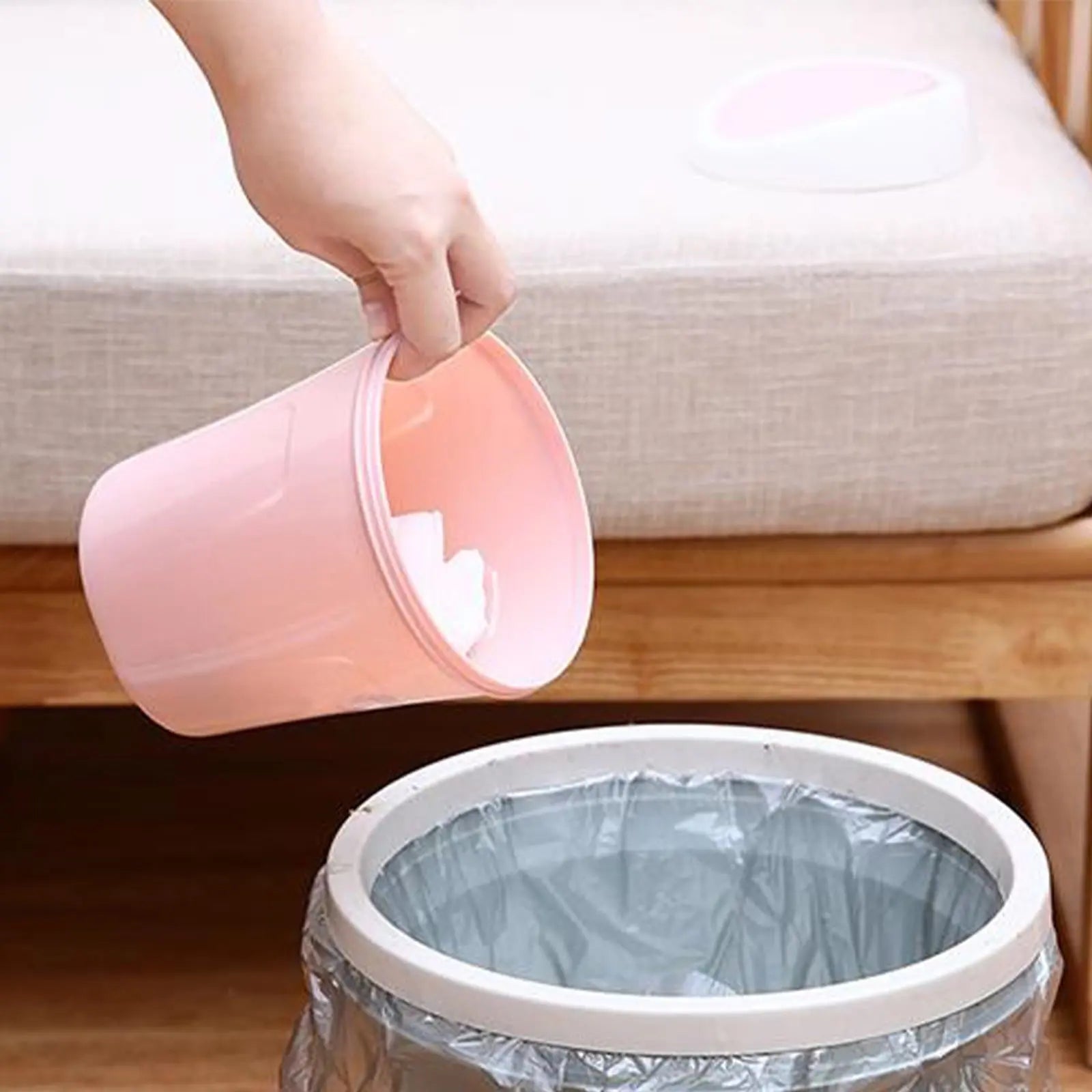 Mini Desk Trash Can with Swing Lid,Tiny Countertop Garbage Bin Portable Waste Basket for Desktop Home Office&Desktop Garbage Can Trash Waste Bin Basket Dustbin Container Home Car for Green Wholesale Hub