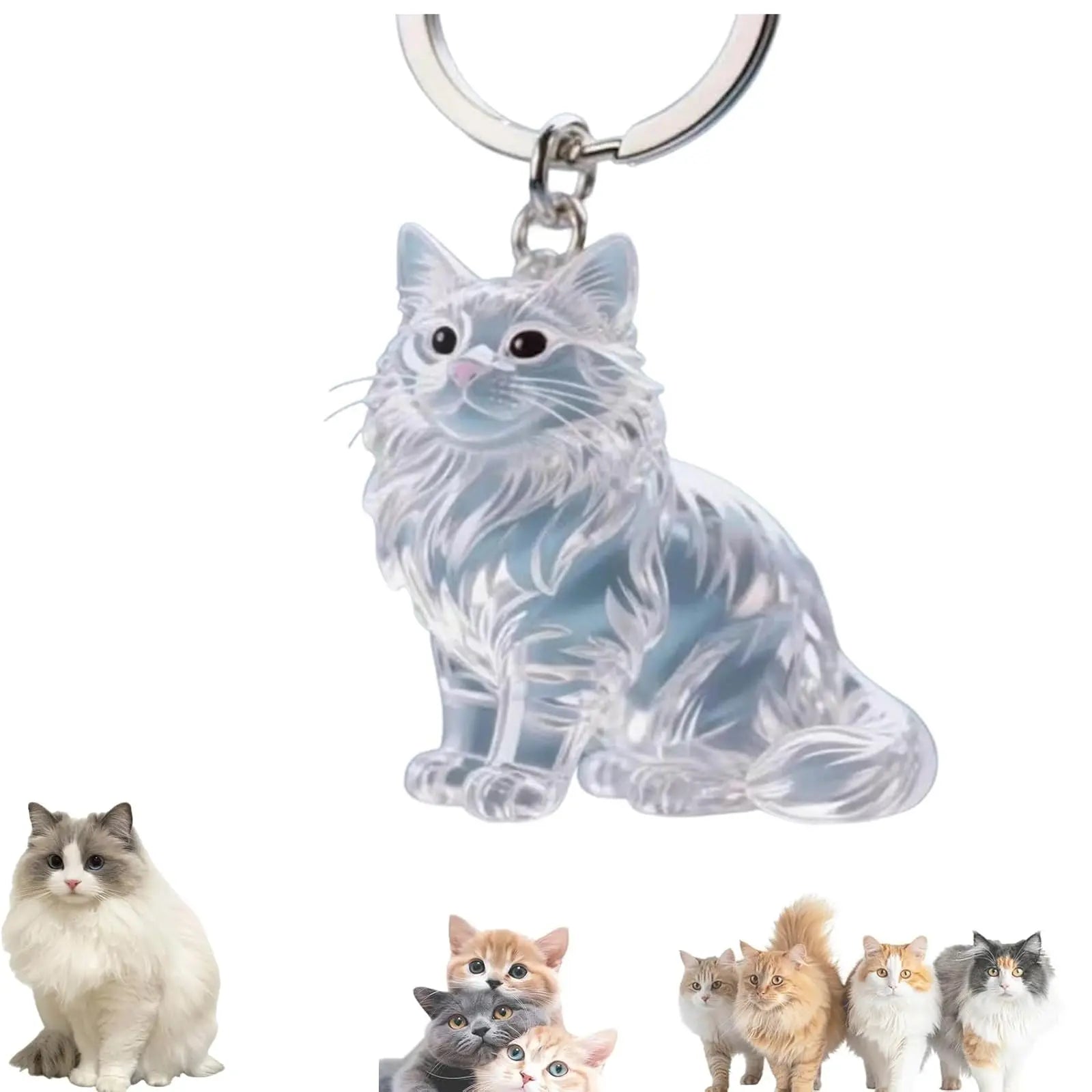 Keychain - Pet Hair - Storage Box - Pendants - Capsule Toy - Dog Hair Capsule - Memorial Pendant - Bag Keychain - Pendants - Memory Capsule Pendant - Cat Hair Collection - DIY - 1 Piece Wholesale Hub