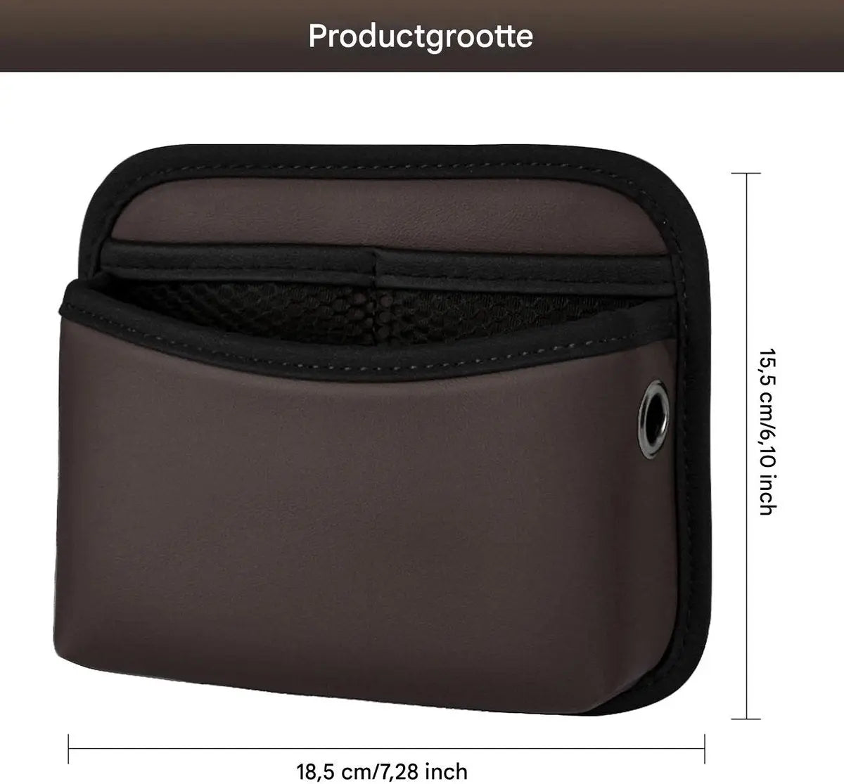 Car storage bag - 18*15*5.5 cm - Car storage bag - Storage - Universal car storage bag - Self-adhesive storage bag - Car essentials - Universal storage accessories for the car seat holder Wholesale Hub