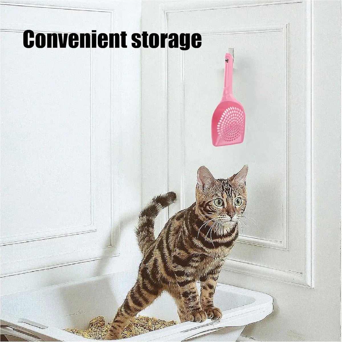 Cat Litter Scoop | Poop Scoop | 25 CM | Small Holes | BLUE Wholesale Hub