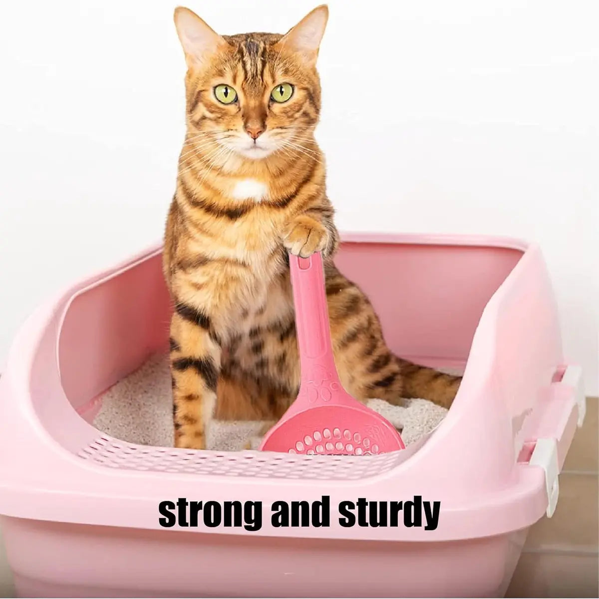Cat Litter Scoop | Poop Scoop | 25 CM | Small Holes | Pink Wholesale Hub