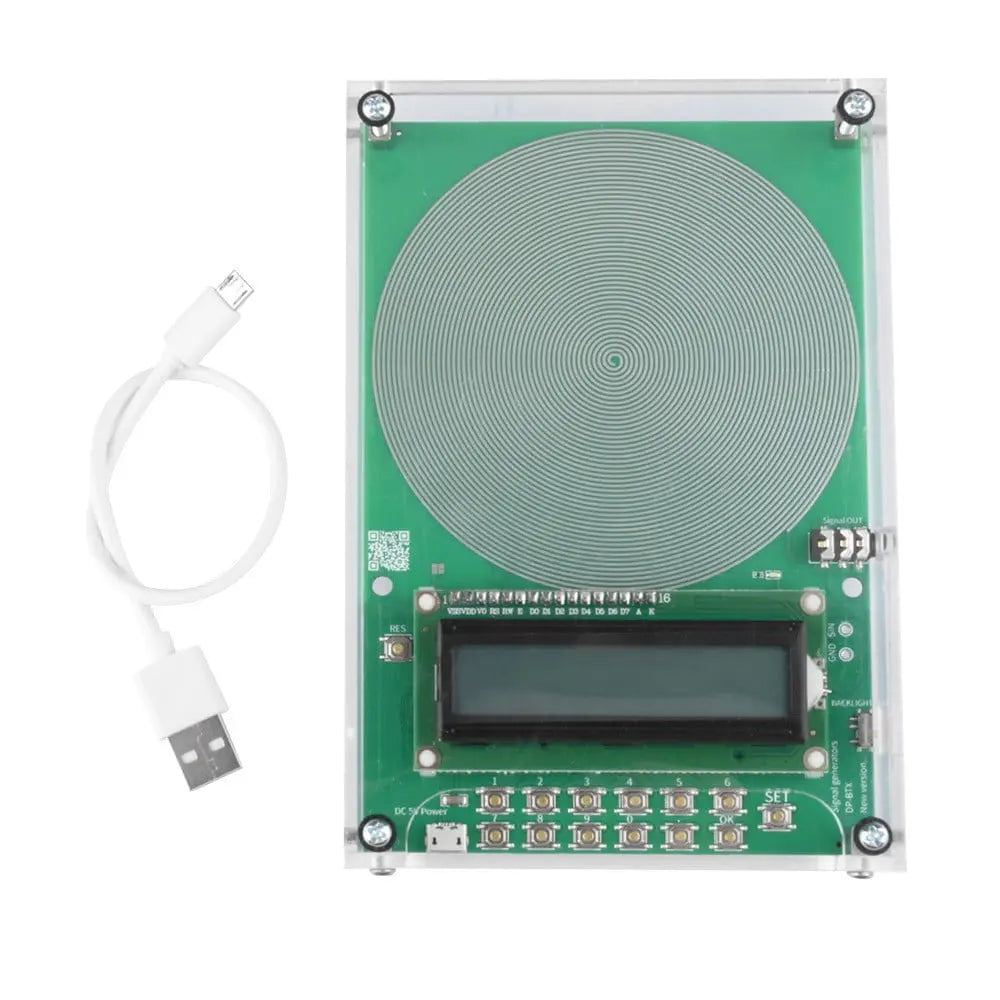 Schumann Wave Earth Electromagnetic Field Resonance Generator, 0.01Hz~300000Hz Adjustable Sine Wave Ultra-Low Frequency Pulse Generator, Sleep Aid, Meditation and Yoga Enhancer, No Shell Green Wholesale Hub