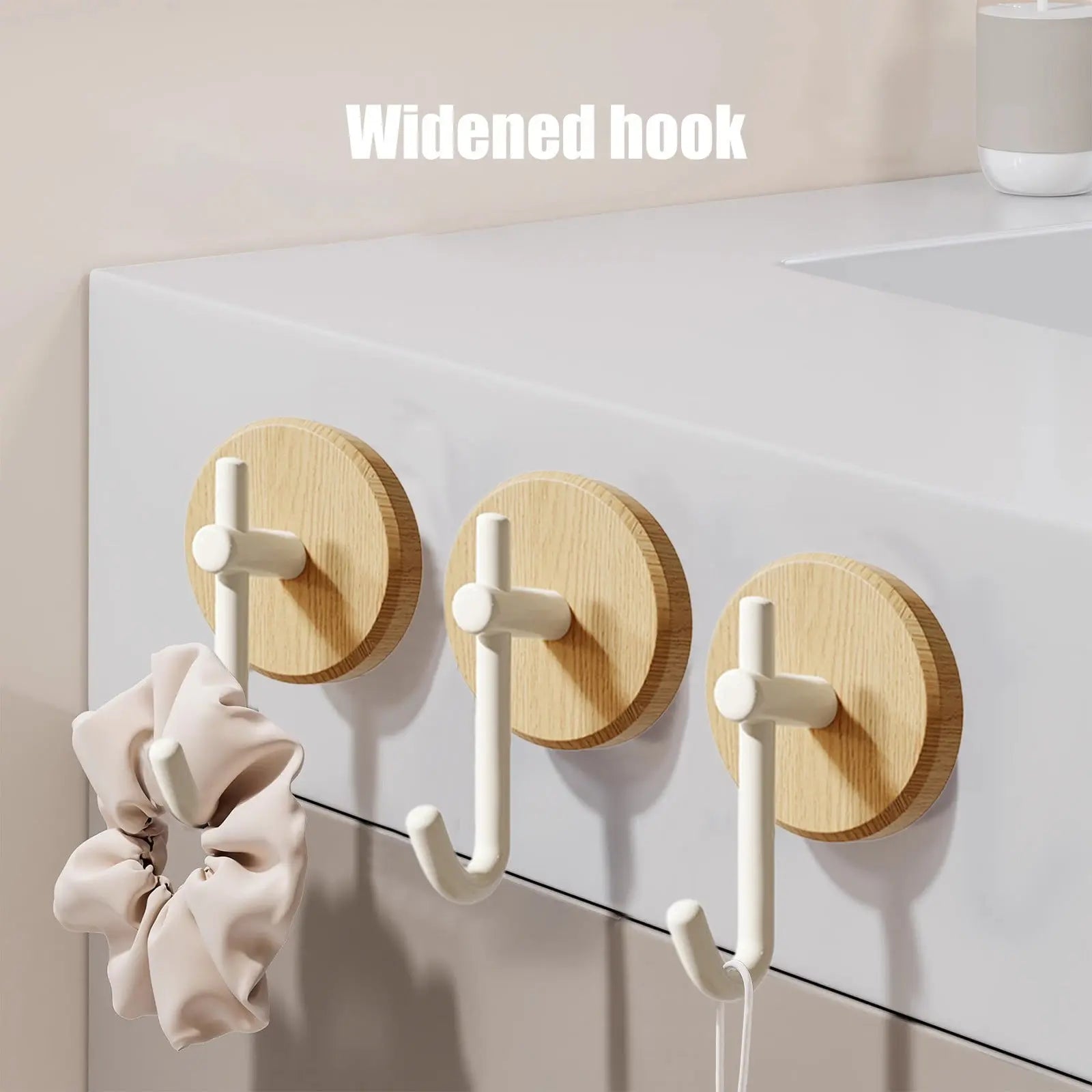 Wreath Hanger for Front Door, No Drilling Walnut Hook, Stick on Wall Hook, Self-Adhesive Household Hook for Towels, Keys, Hats, Coats, Bags 1PCS Black Wholesale Hub