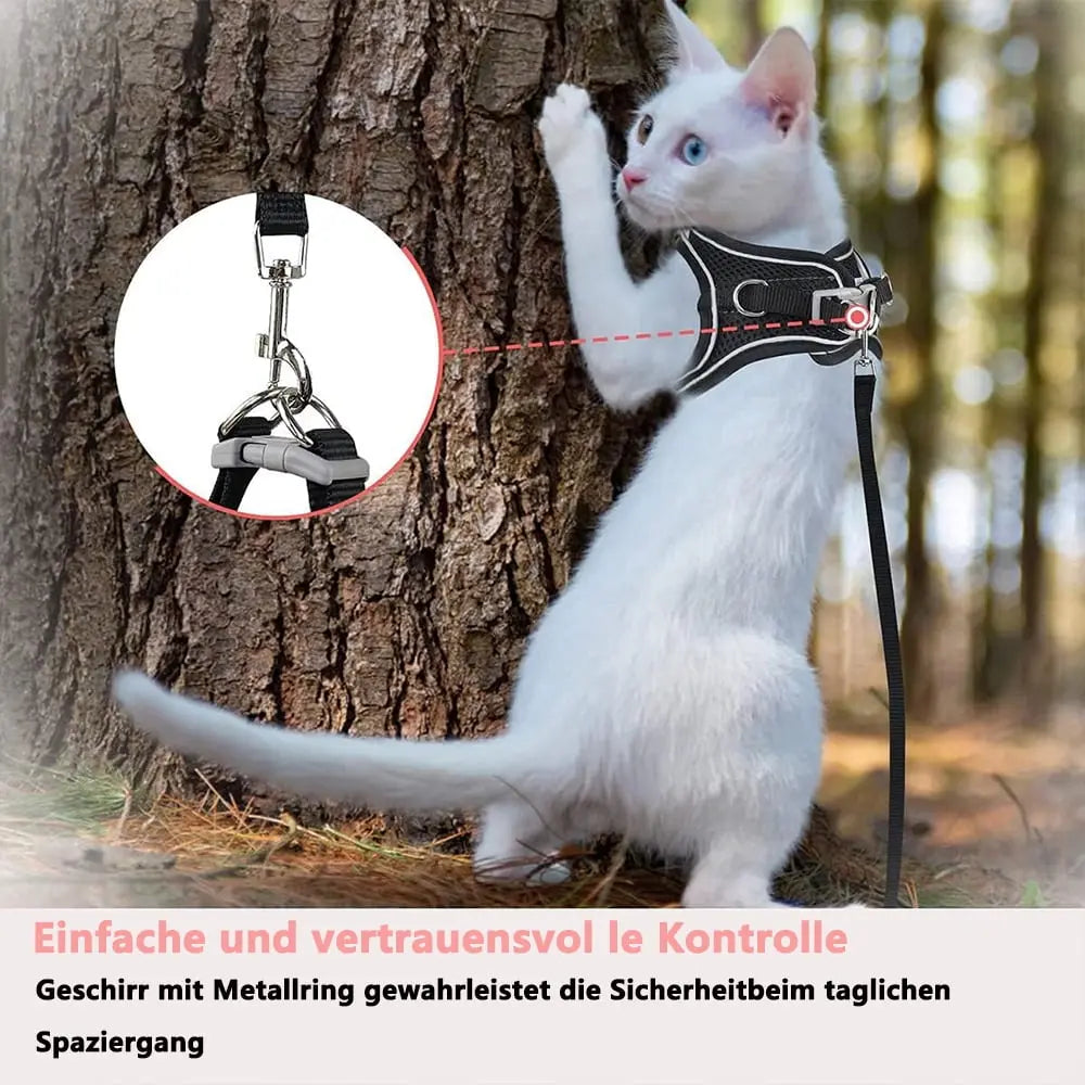 Escape-Proof Cat Harness & Leash Set for Cats, Kittens, Dogs, Puppies - XXS Size Wholesale Hub