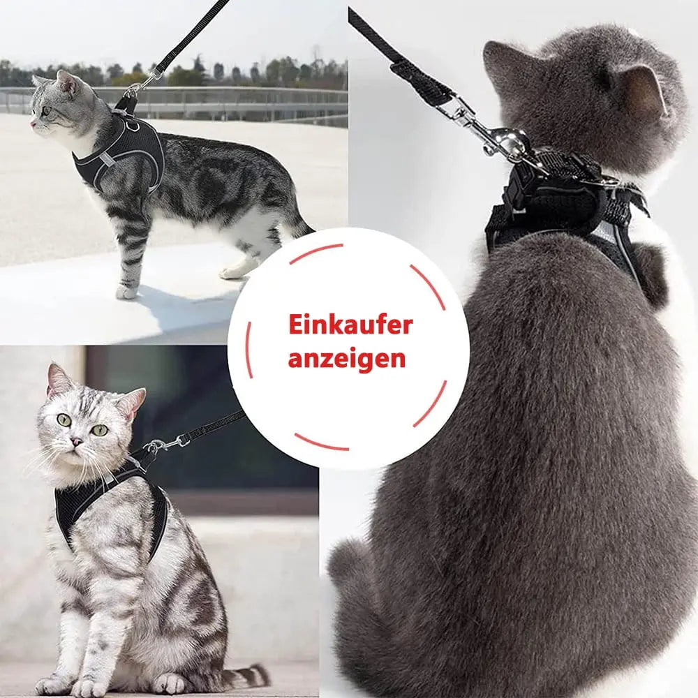Escape-Proof Cat Harness & Leash Set for Cats, Kittens, Dogs, Puppies - XXS Size Wholesale Hub