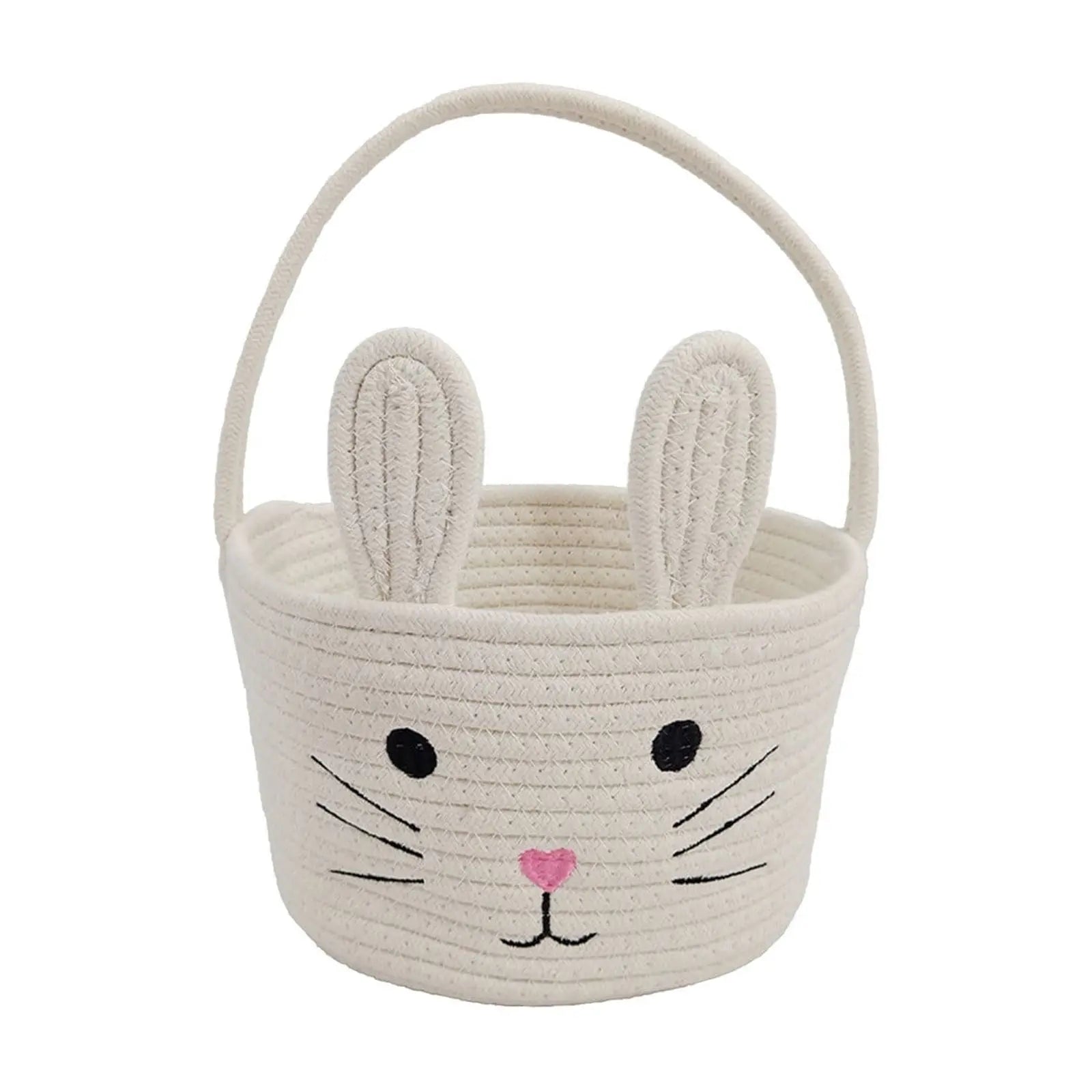 Darzheoy Easter Basket for Boys Girls Easter Bunny Basket with Rabbit Ears, Easter Egg Hunting Basket Easter Baskets for Kids Babies First Easter Gifts A Wholesale Hub