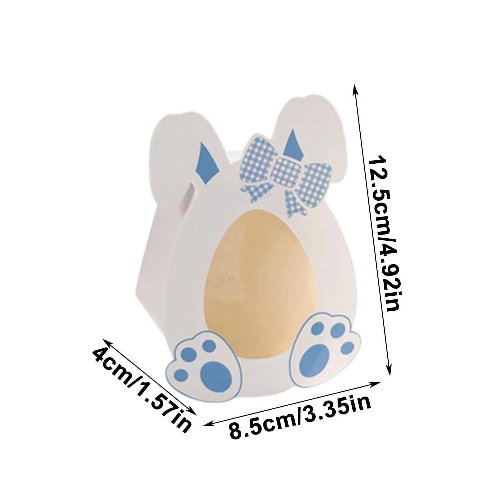Darzheoy 10 Pcs Easter Treat Boxes with Clear Window Cardboard Box Bunny Bags Rabbit Box Spring Holiday Paper Container for Cookie Goodie Candy Favors Blue Wholesale Hub