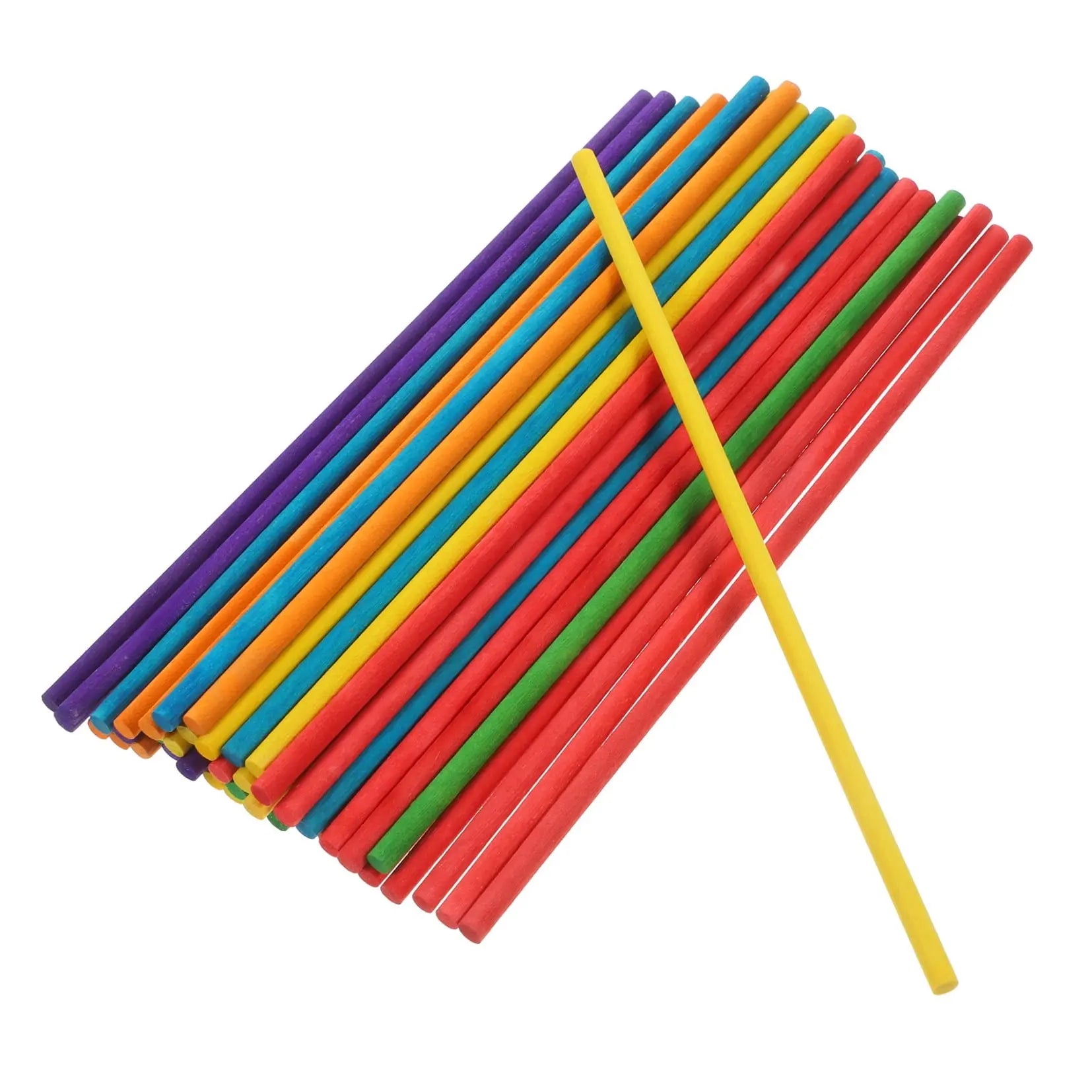 100 Pcs Colorful Small Round Wooden Dowels Sticks for Crafting, Charcuterie Boards, Maple Rods, Kids Projects Wholesale Hub