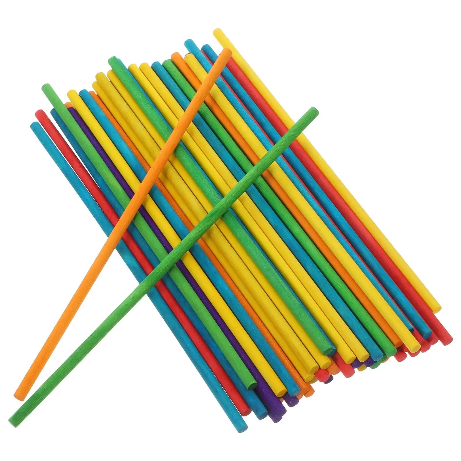 100 Pcs Colorful Small Round Wooden Dowels Sticks for Crafting, Charcuterie Boards, Maple Rods, Kids Projects Wholesale Hub