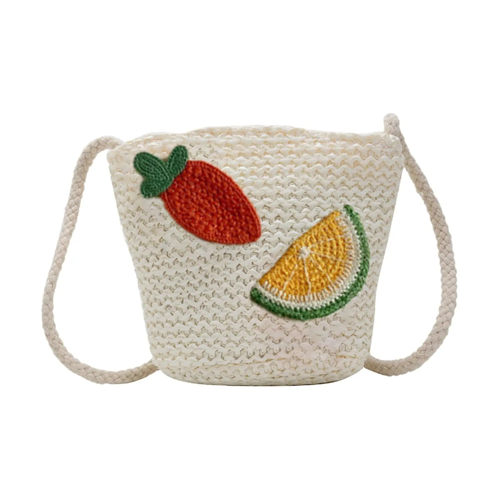 Darzheoy Girls Knitting Bag Straw Handbags for Summer Crossbody Bag Kids Wallet Girls Purse Straw Bag Beach Bag Beach Tote Bag Little Girl Cross Body Purses Summer Beach Bag B Wholesale Hub