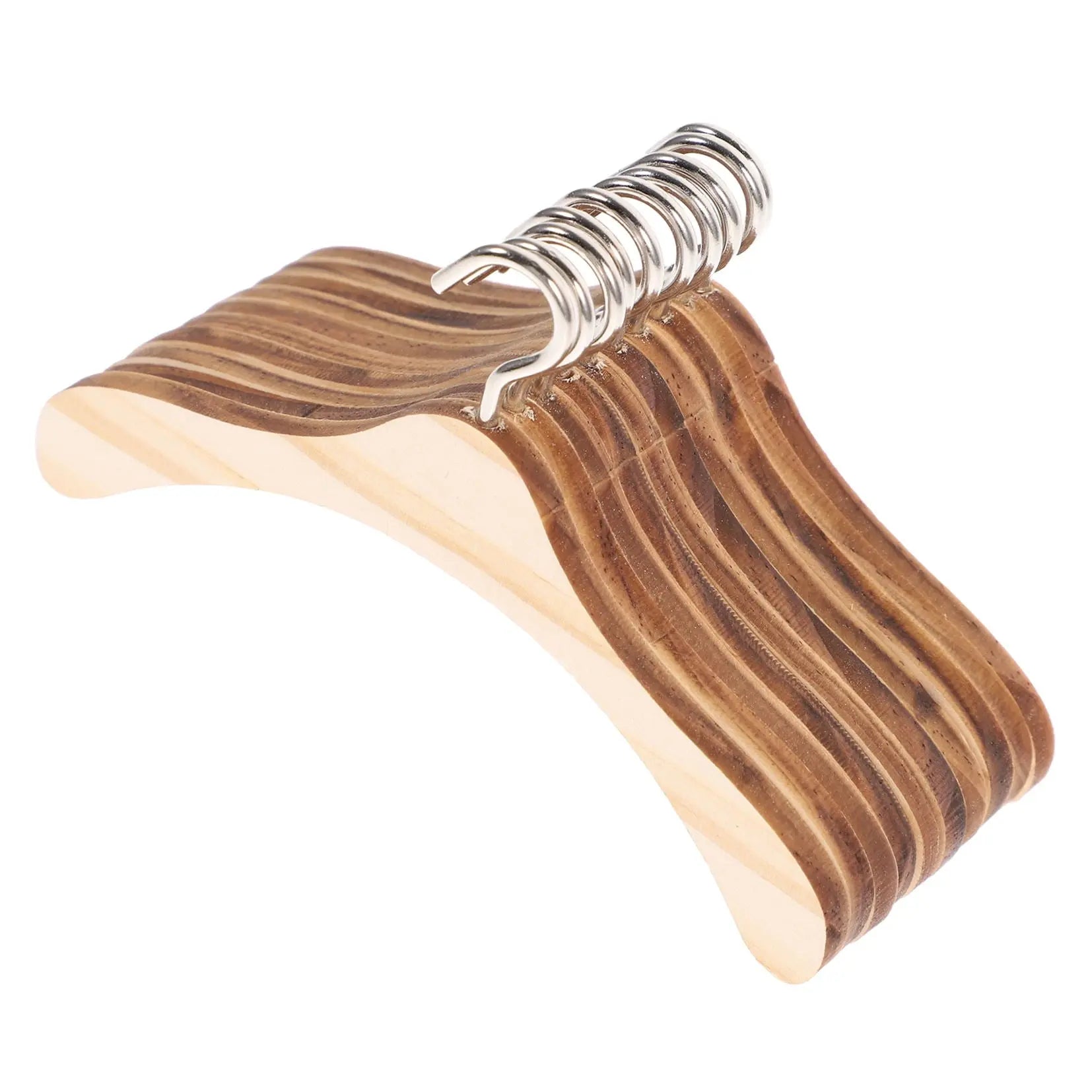 WHAMVOX 10 Pcs Mini Wooden Clothes Rack Hangers Clothing Kids Toys Baby Wholesale Hub