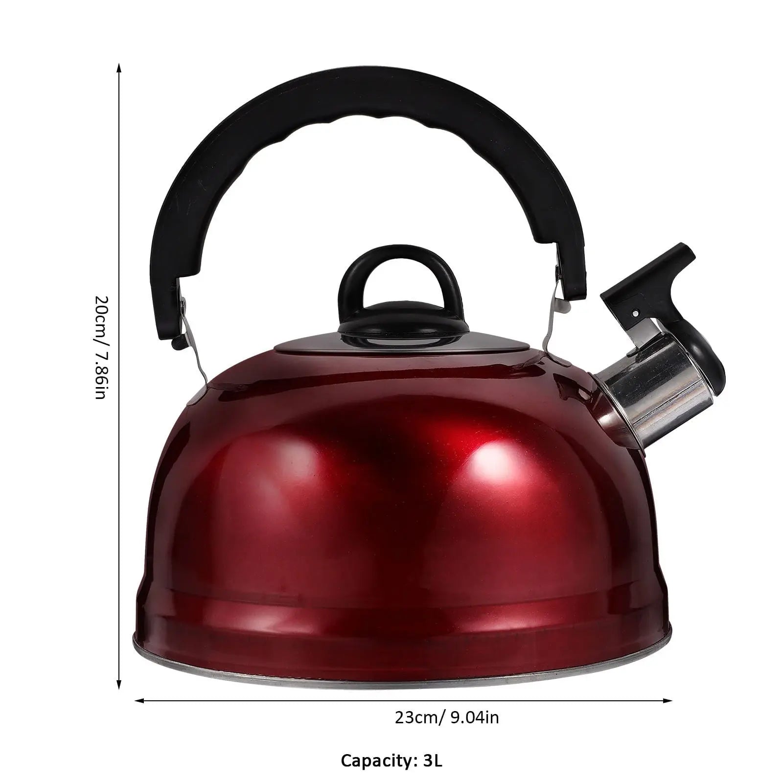 HOOWIFFY Whistling 1Pack 9.1In Tea Kettles Stovetop Whistling Wholesale Hub